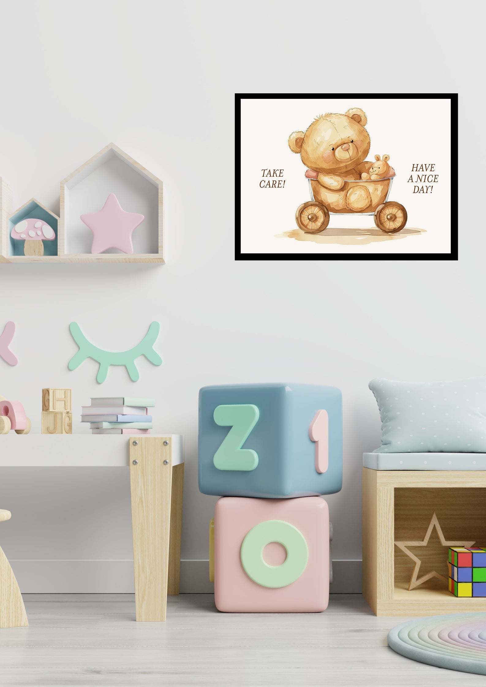 Imprimé Teddy Cart