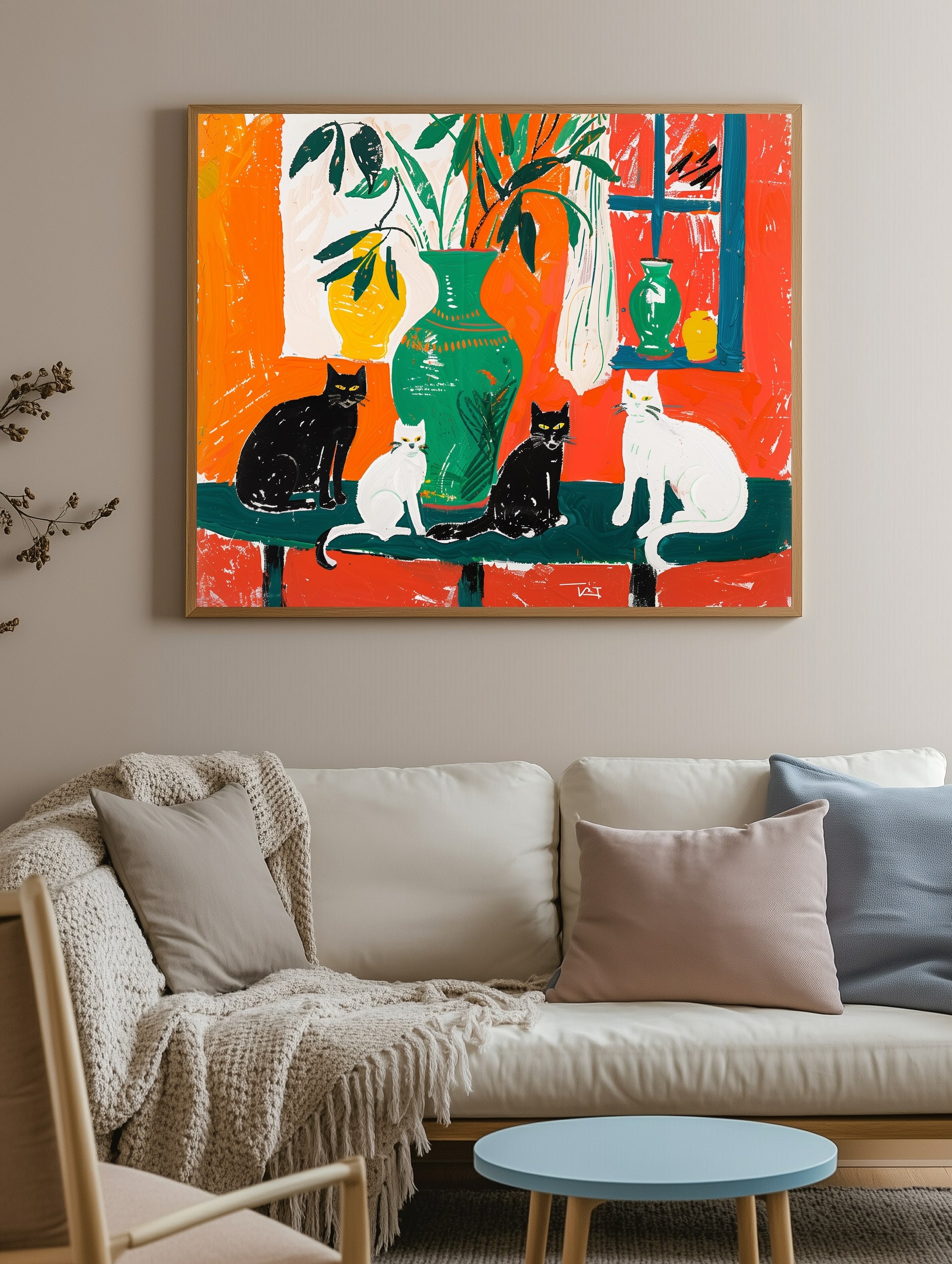 Cat Sunroom Print