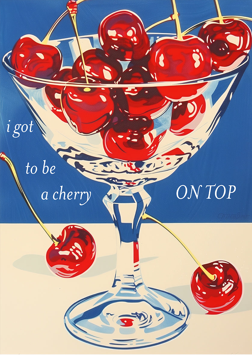 Cherry On Top Pop Art Print