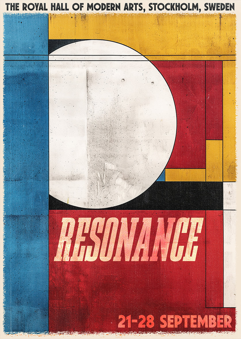 Modernist Abstract Geometric Bauhaus Art Print