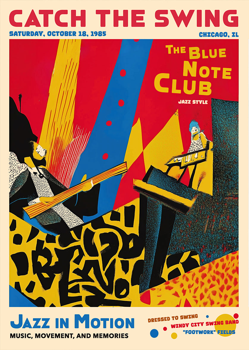 Catch the Swing Jazz Club Poster Print