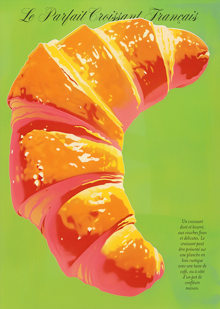 French Croissant Gourmet Art Print