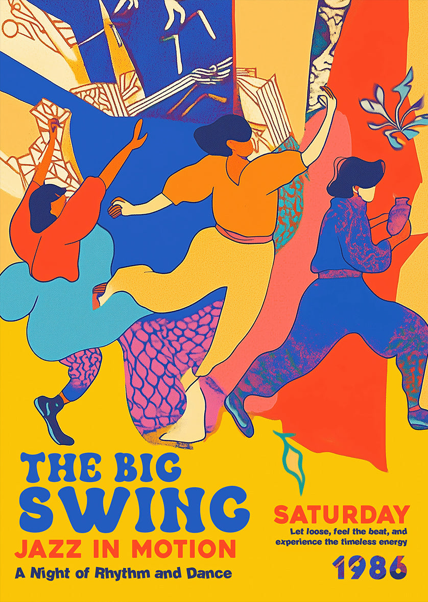 The Big Swing Jazz Dance Poster Print