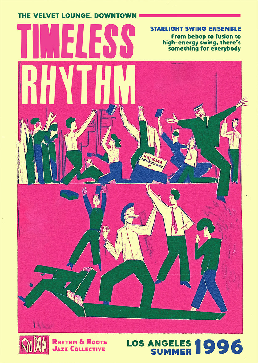 Timeless Rhythm Jazz Festival Poster Print