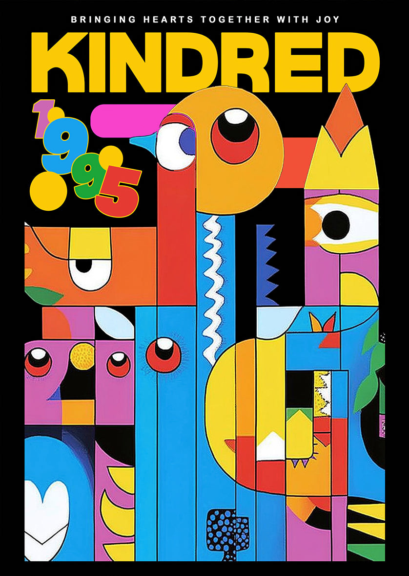 Abstract Geometric Colorful Modern Art Print