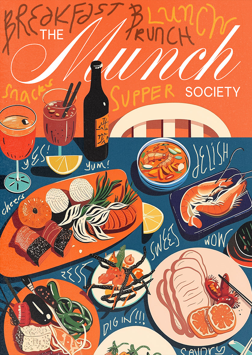 The Munch Society Food Art Wall Print