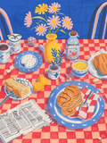 Impression de table pour le petit-déjeuner
