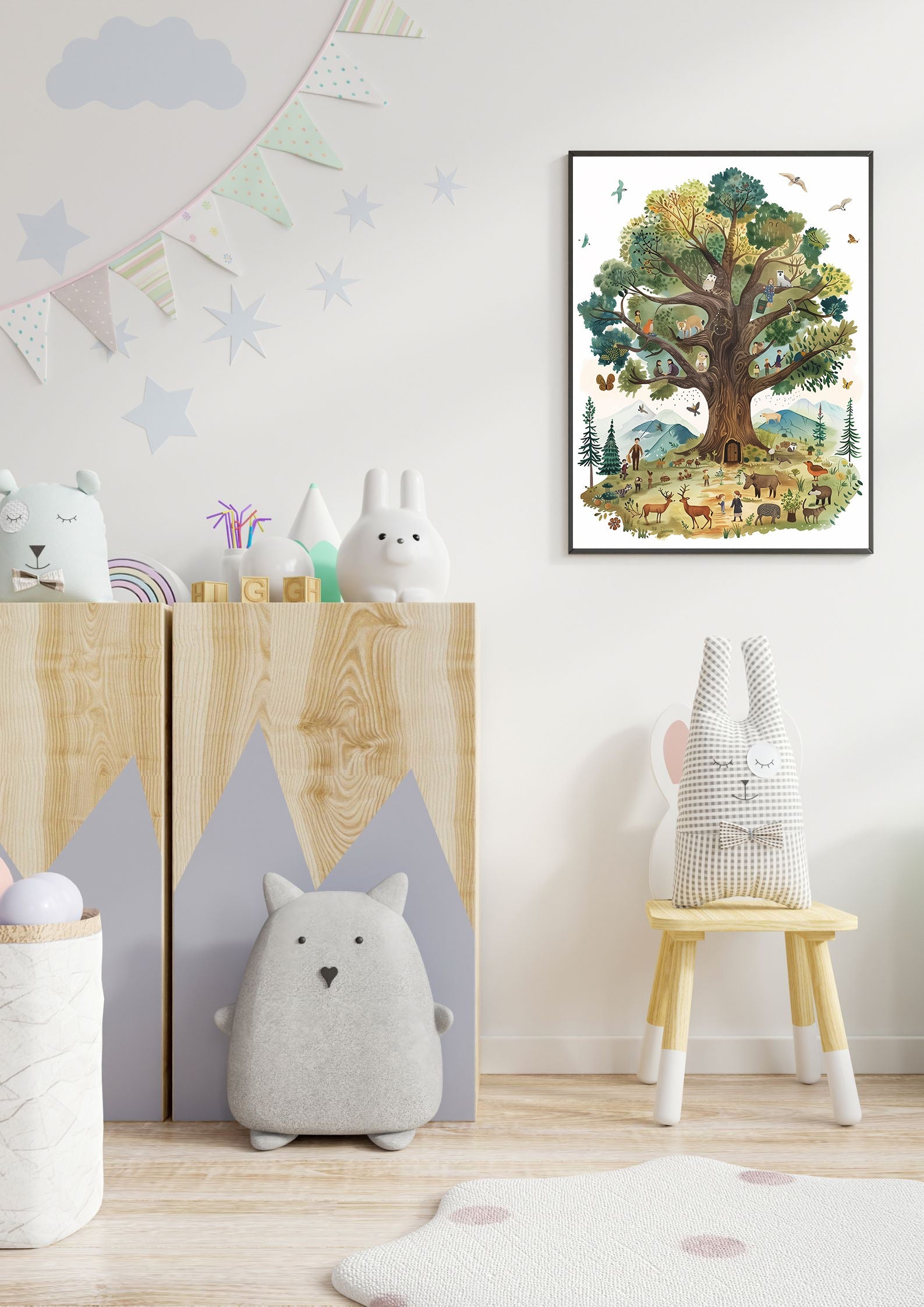 Impression d'arbre de forêt
