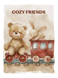 Imprimé Cozy Bear Friends