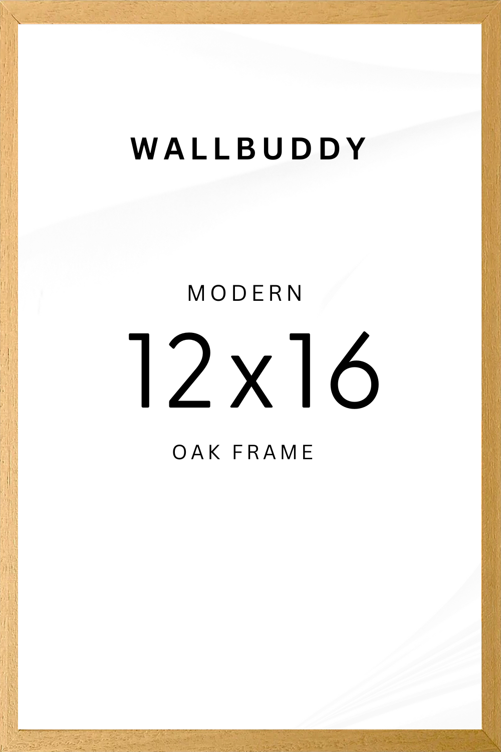 12" x 16" Modern Oak Frame