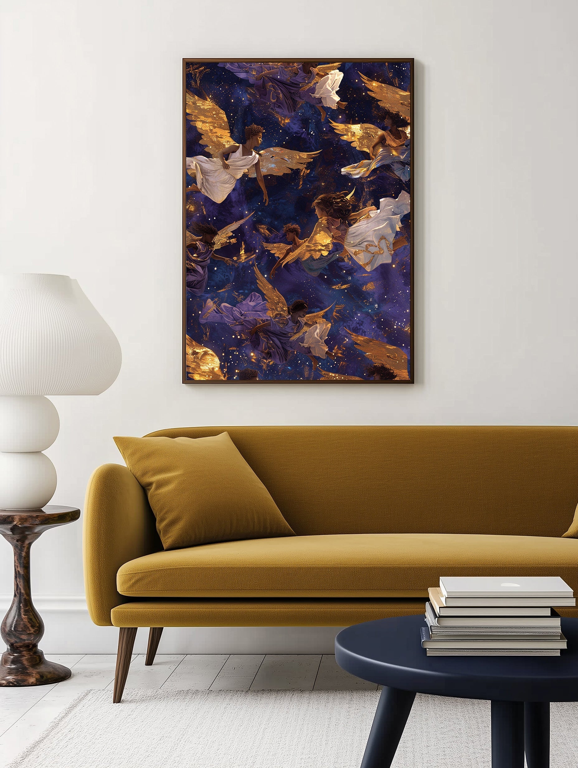 Golden Texture Print