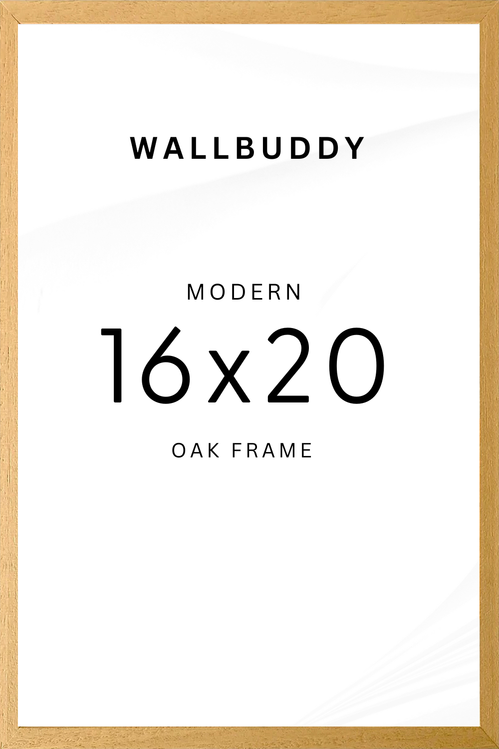 16" x 20" Modern Oak Frame