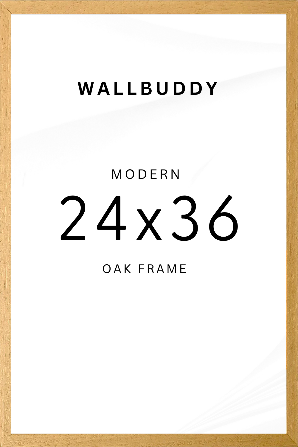 24" x 36" Modern Oak Frame