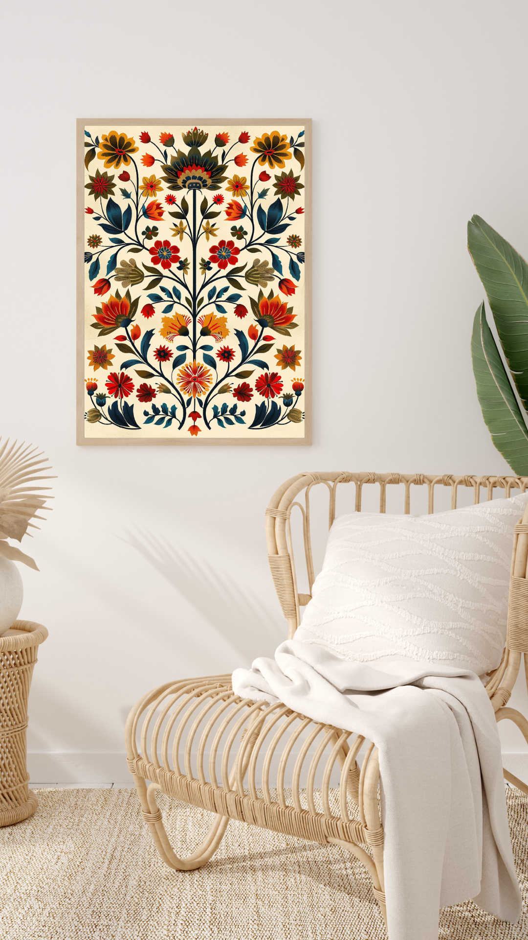 Impression d'art floral botanique