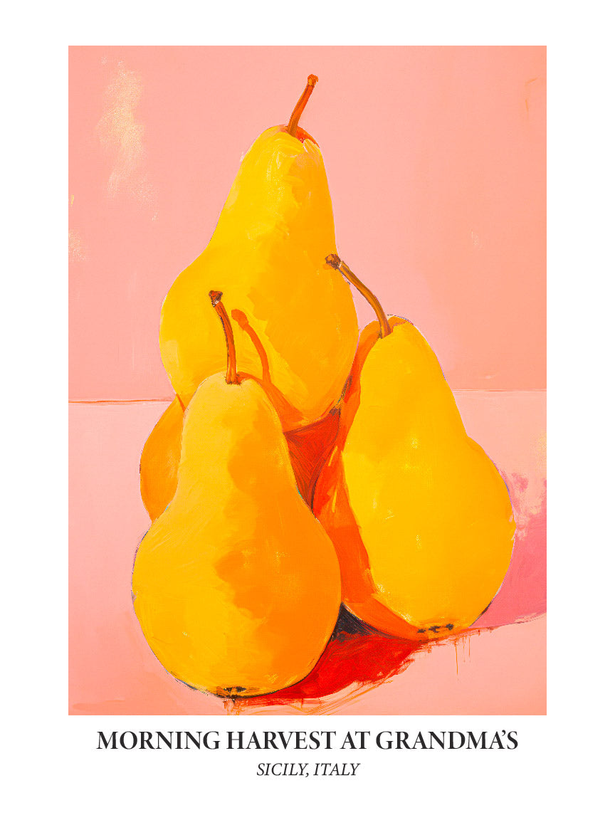 Sicilian Pears Art