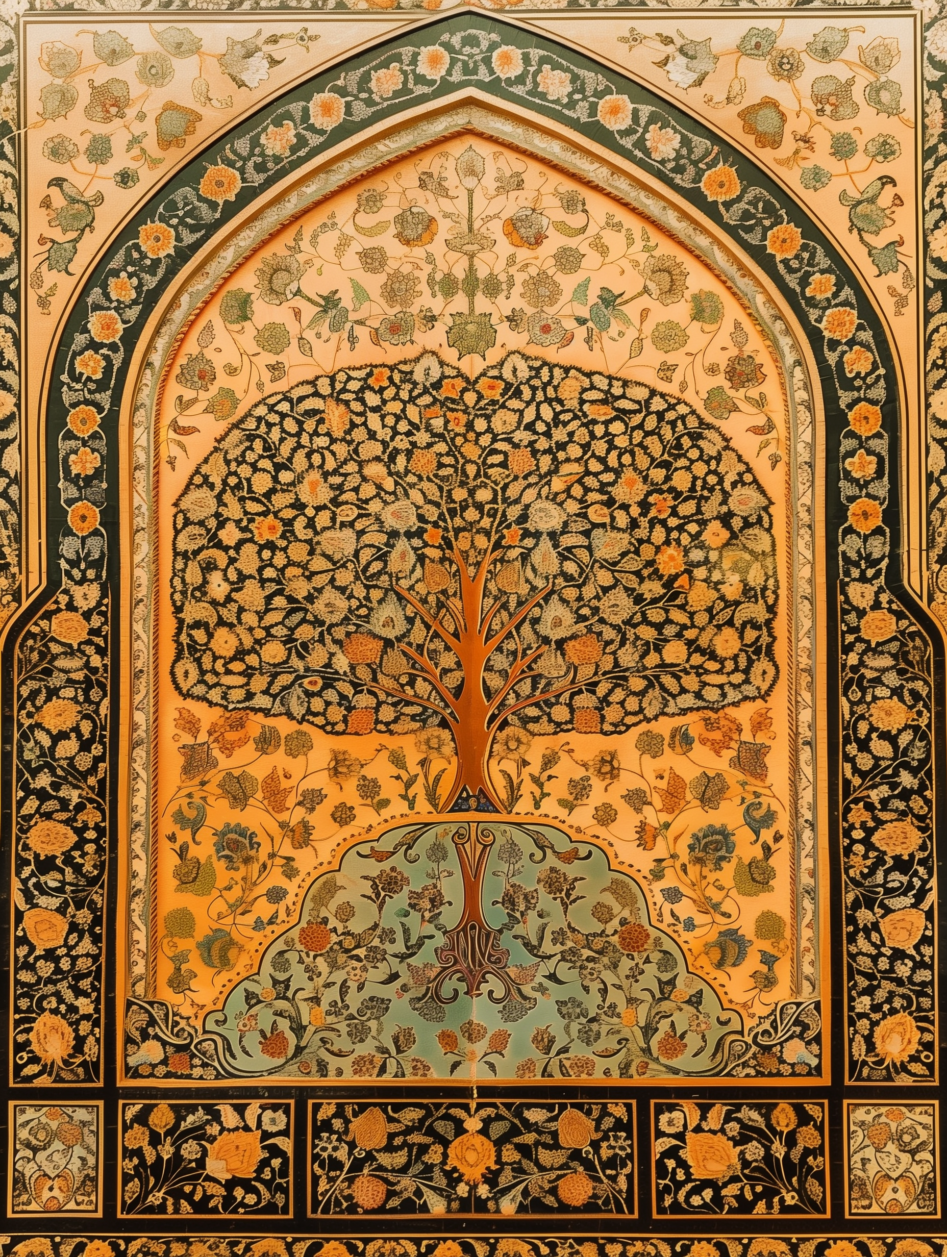 Persian Tree of Life Art Print