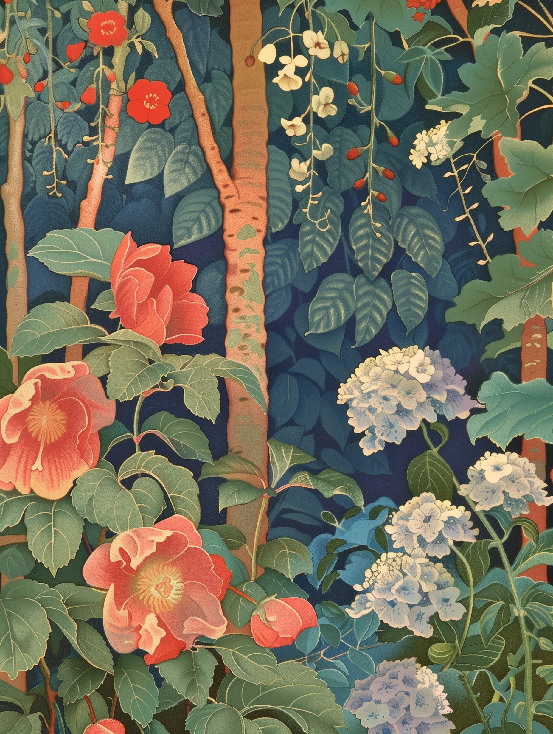 Lush Floral Canopy Print