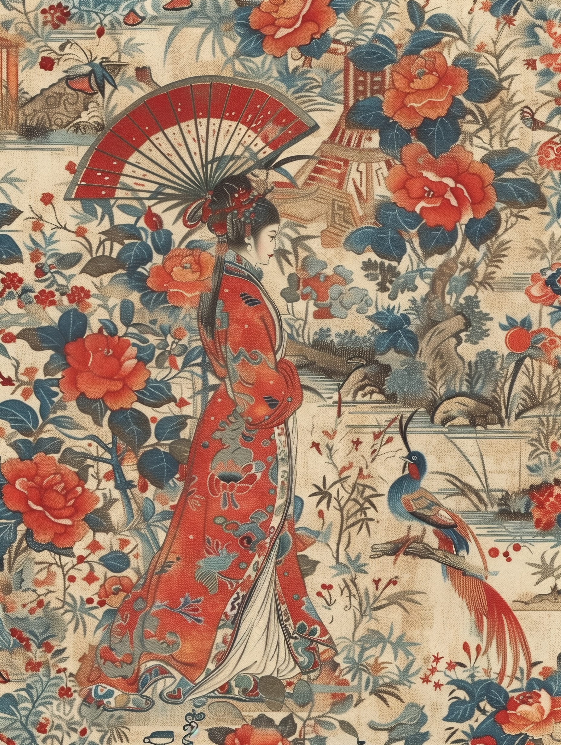 Timeless Geisha Garden Print