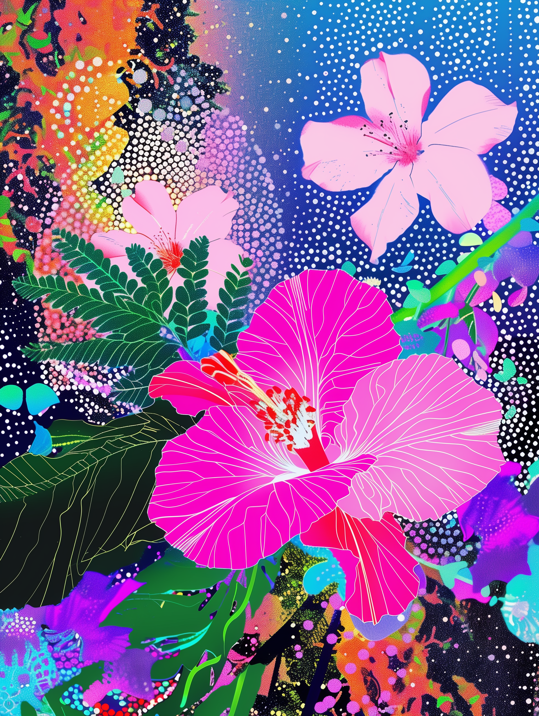 Vibrant Floral Botanical Print