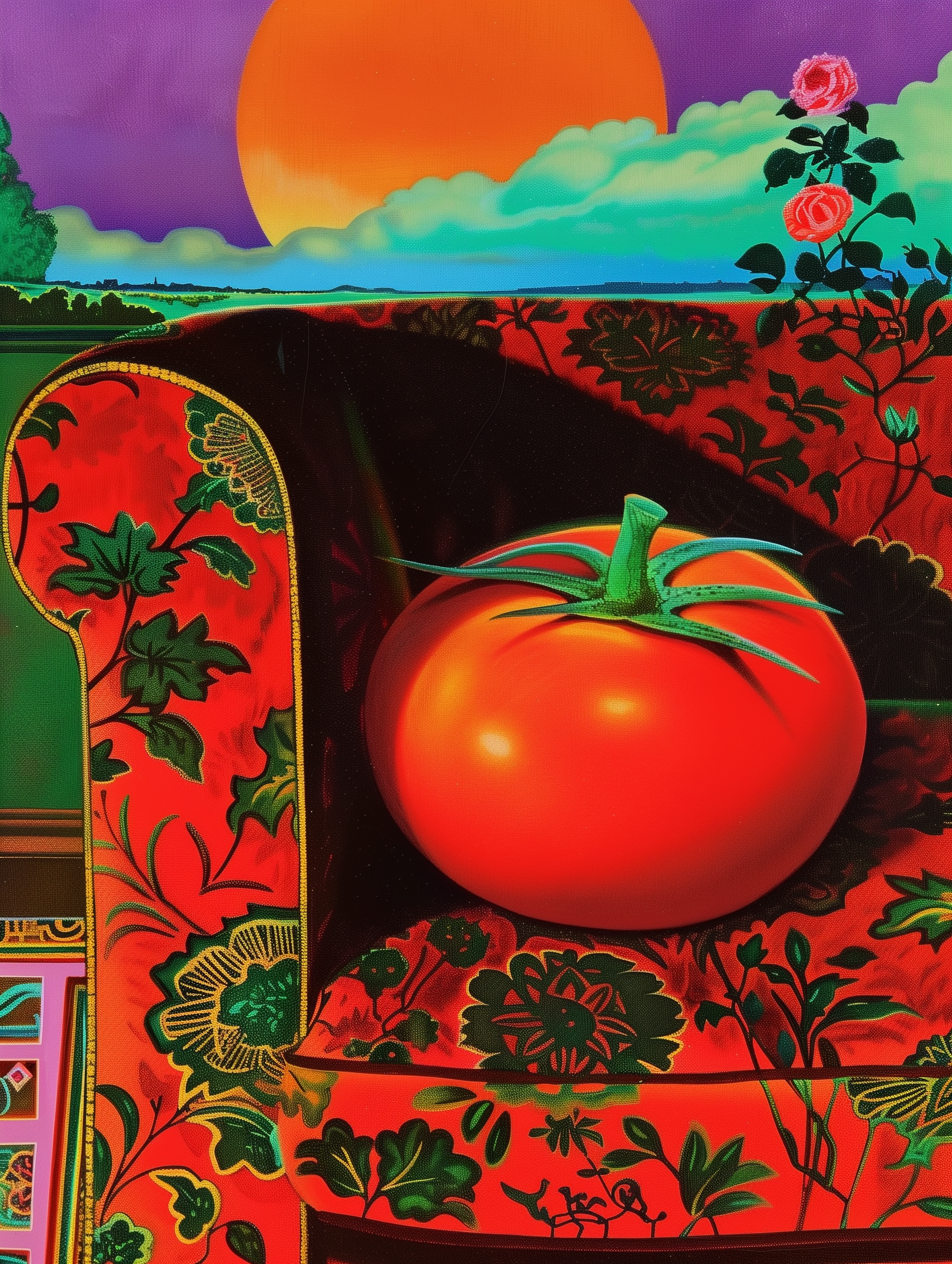 Surreal Tomato Lounge Print