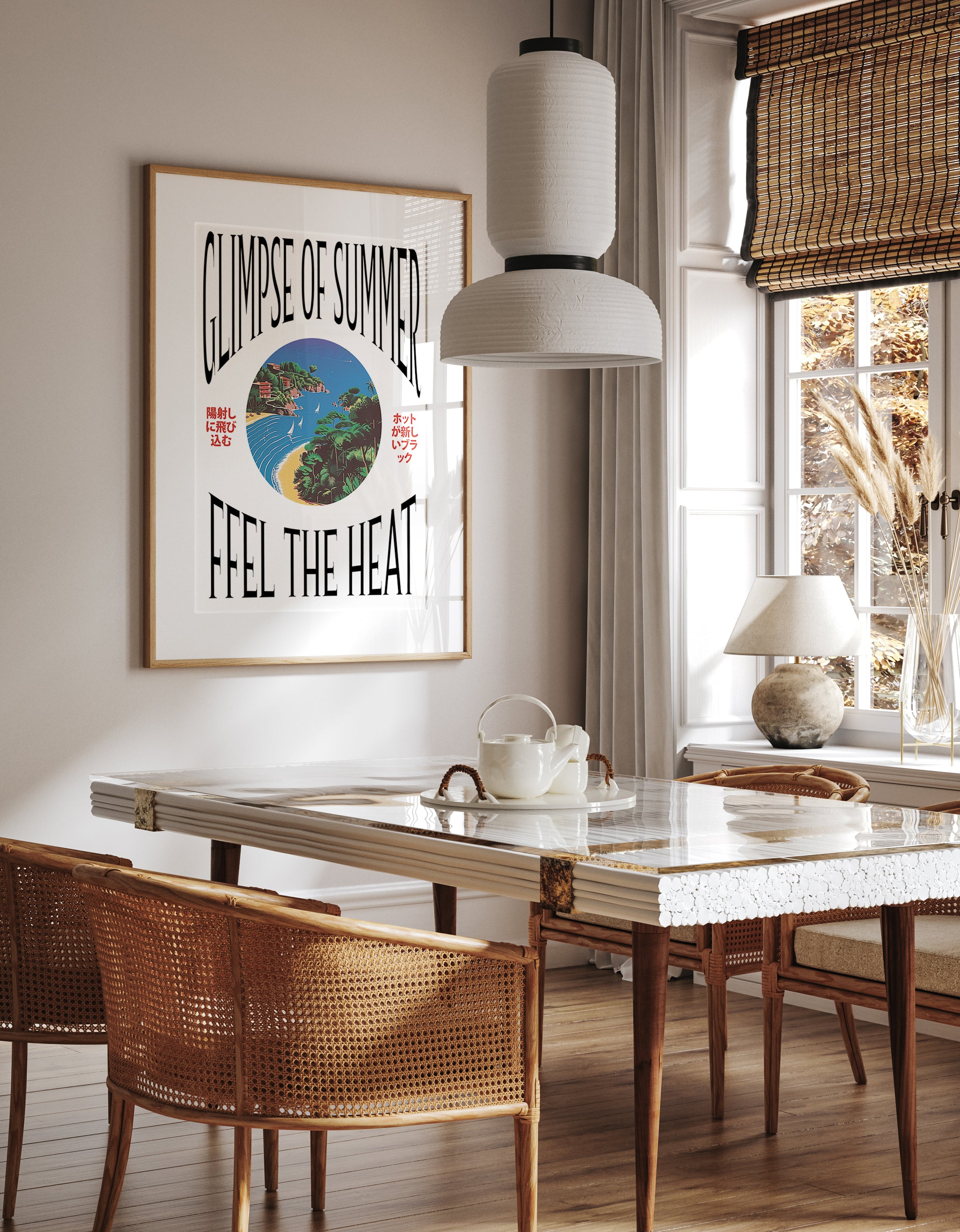 Glimpse of Summer Coastal Heat Poster Print