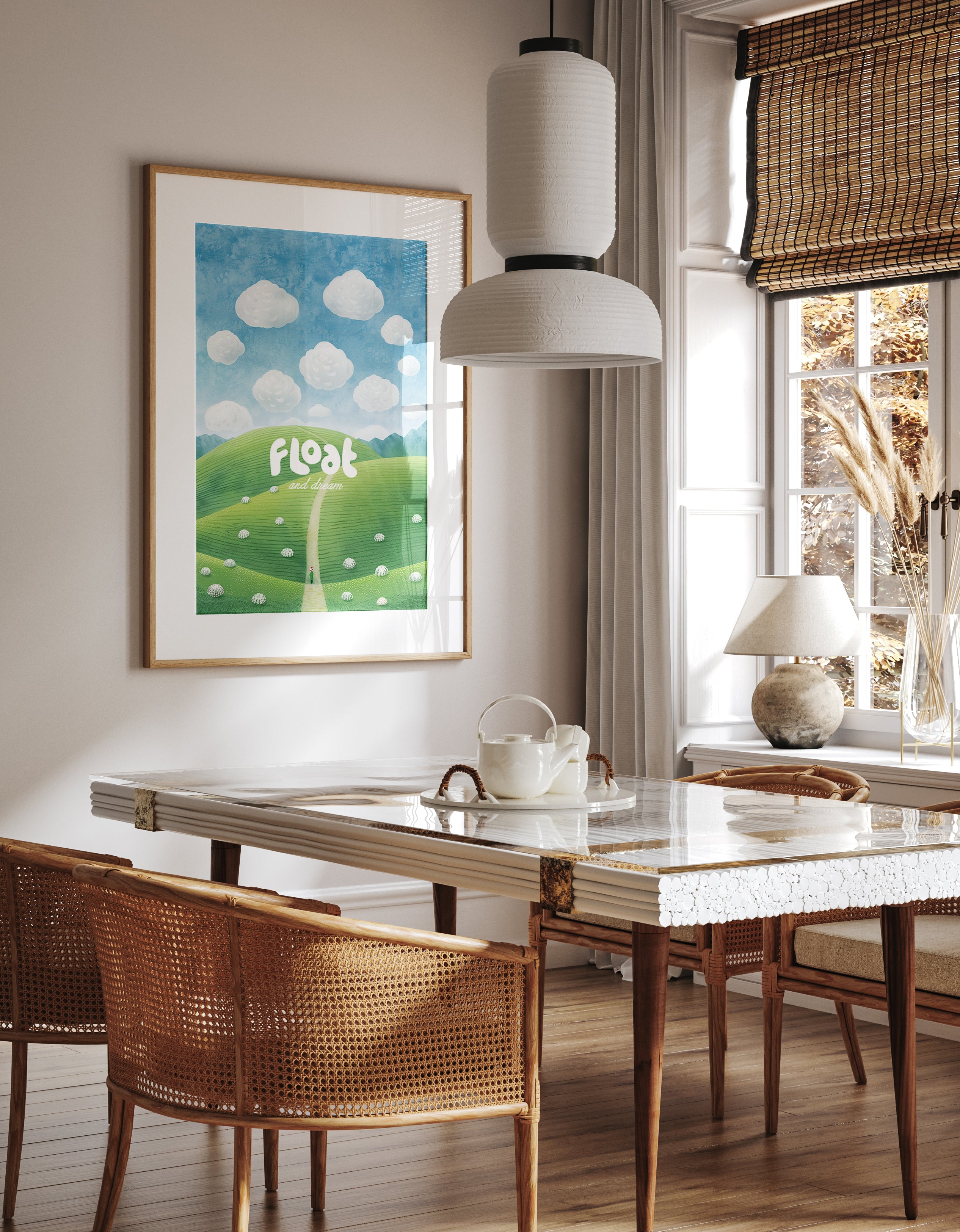 Dreamy Cloud Landscape Print