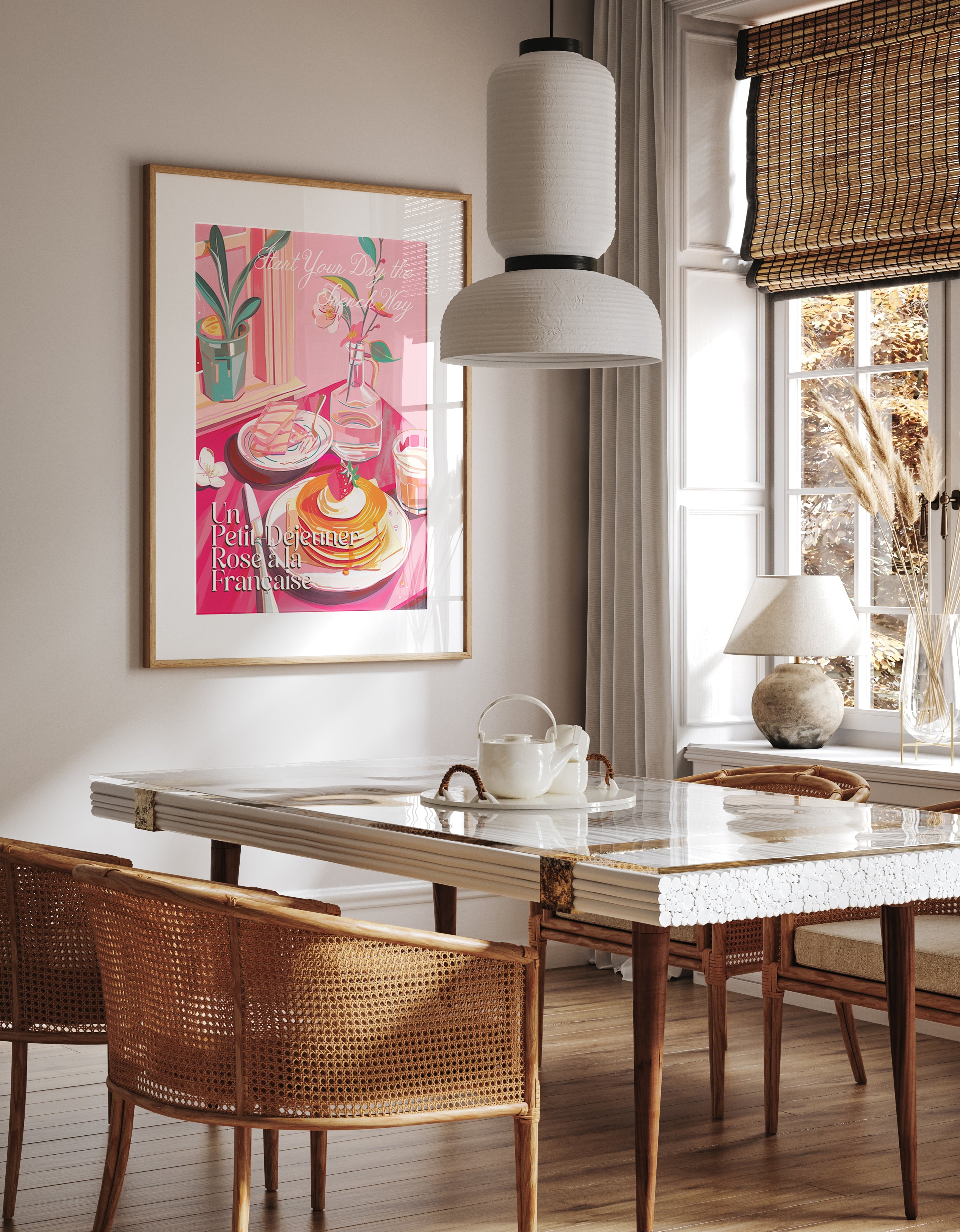 French Breakfast Aesthetic Art Print