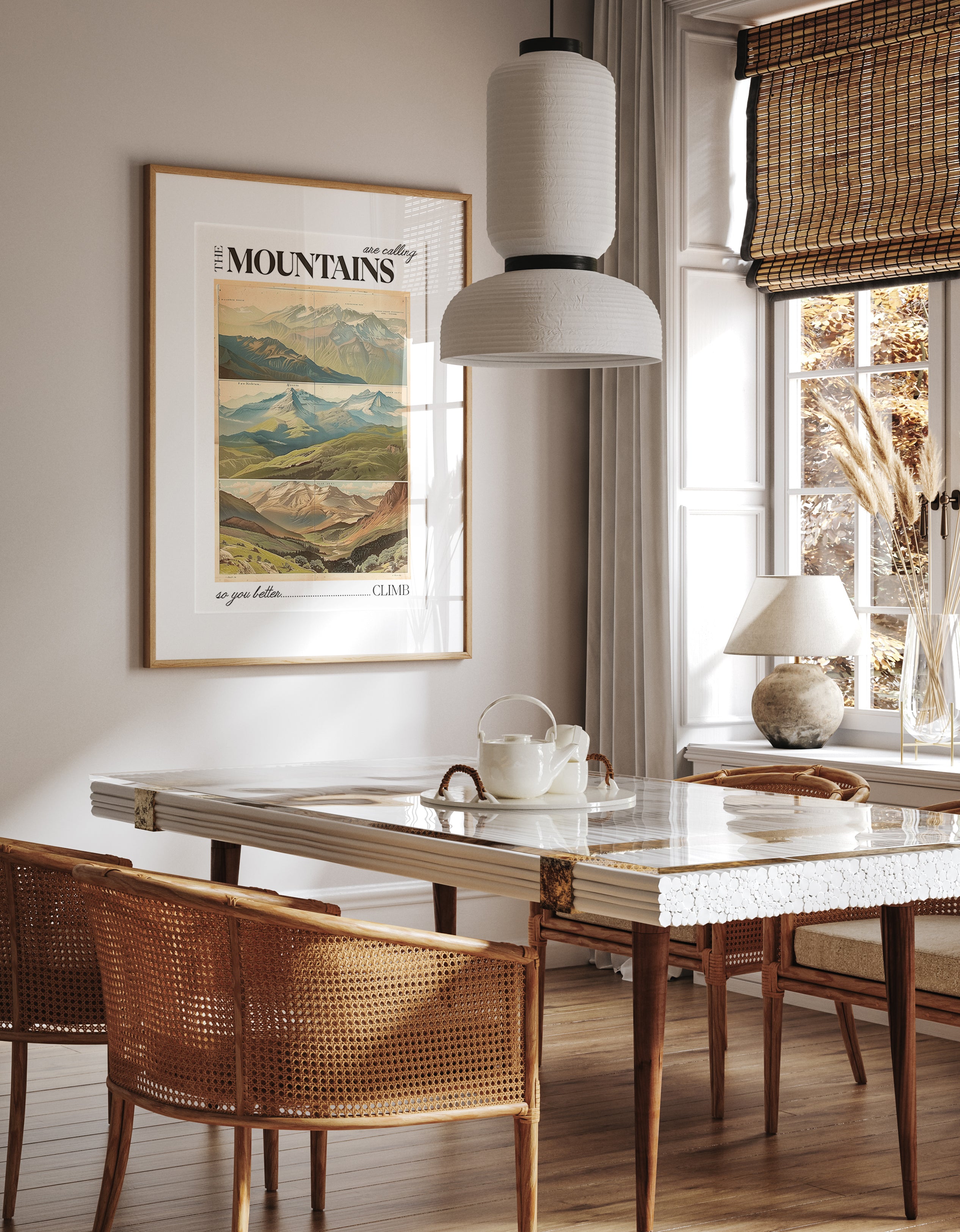 Classic Mountain Landscapes Print