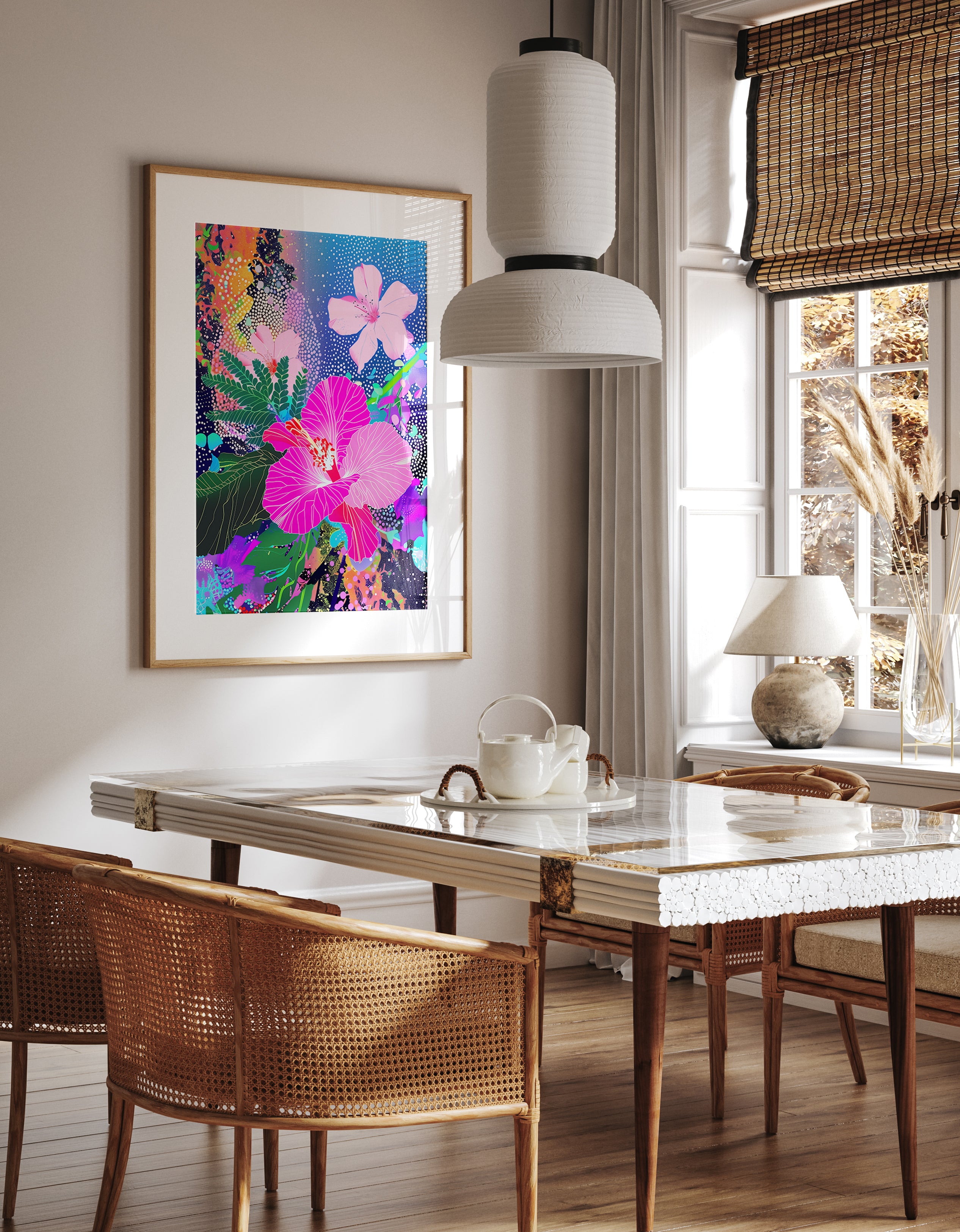 Vibrant Floral Botanical Print