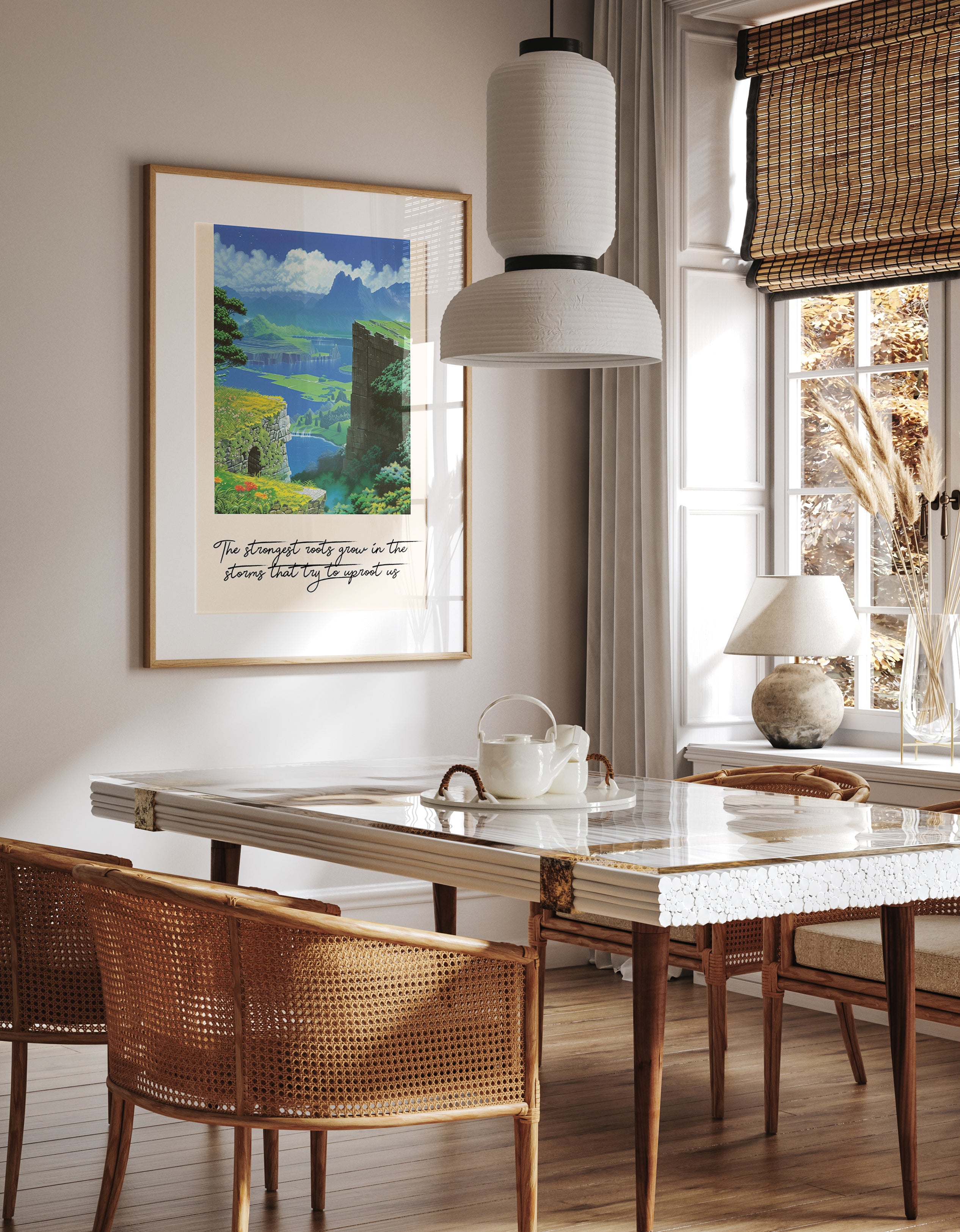 Mountain Ruins Strength Wisdom Wall Print