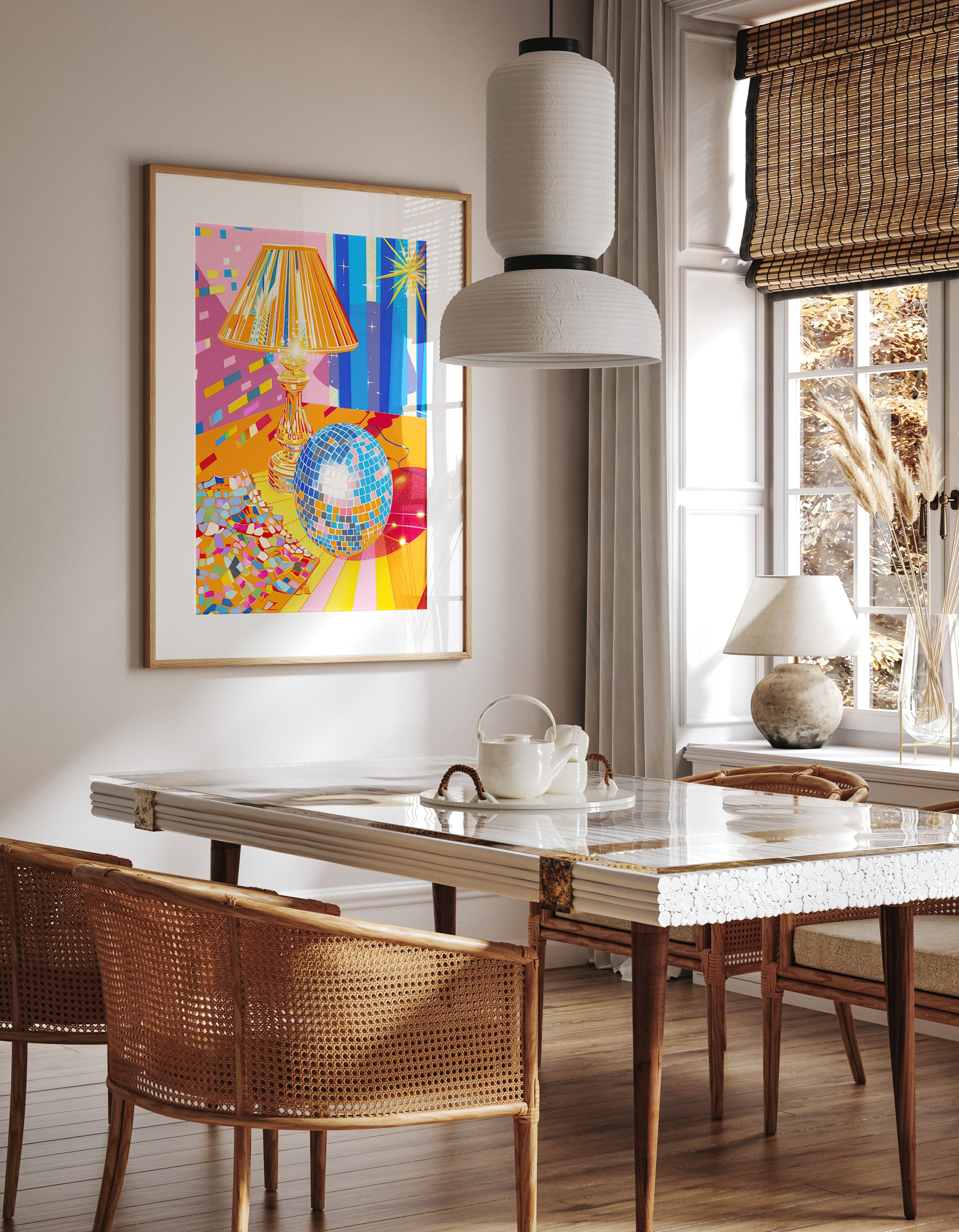 Vibrant Disco Nostalgia Art Print