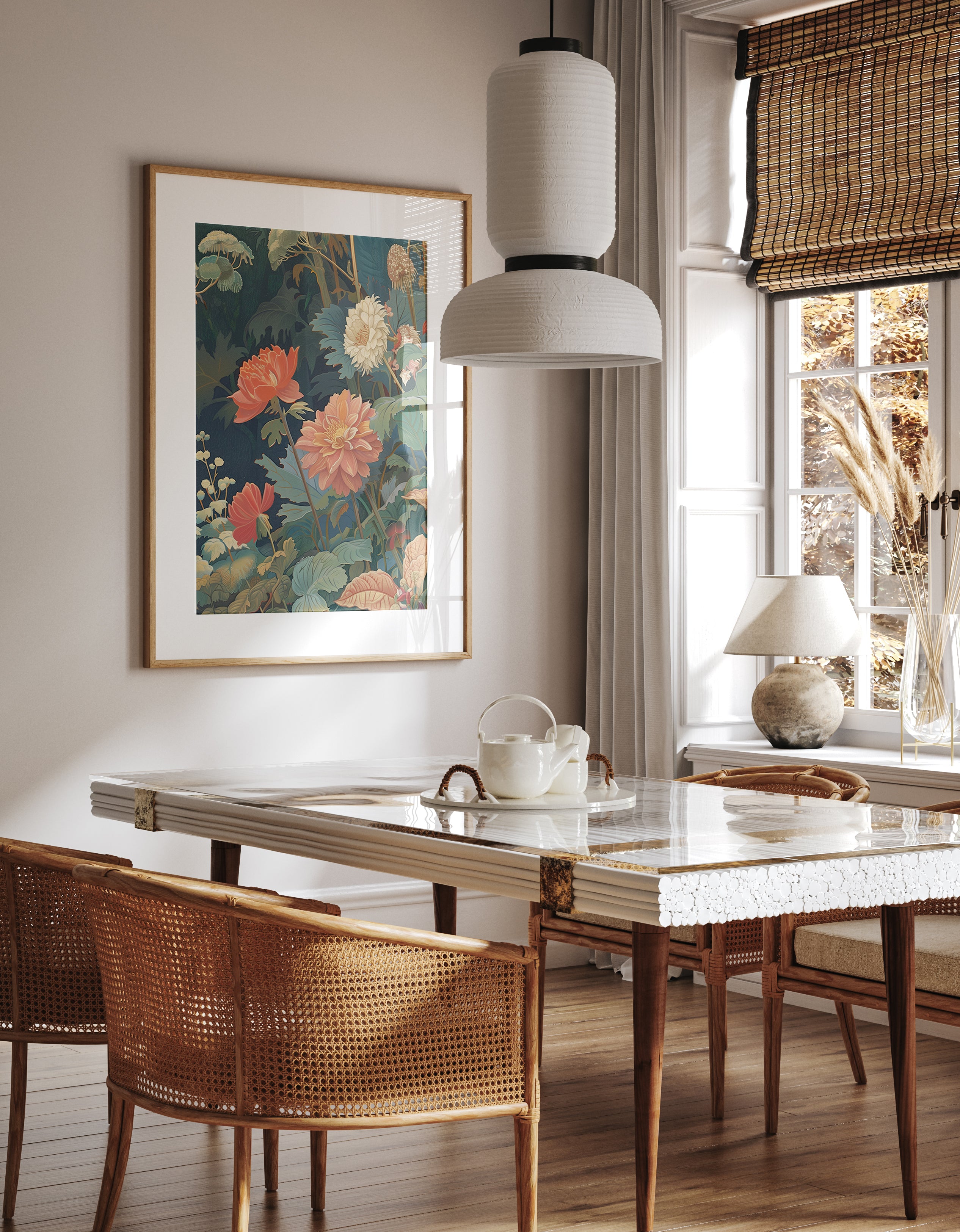 Enchanted Dahlia Garden Print