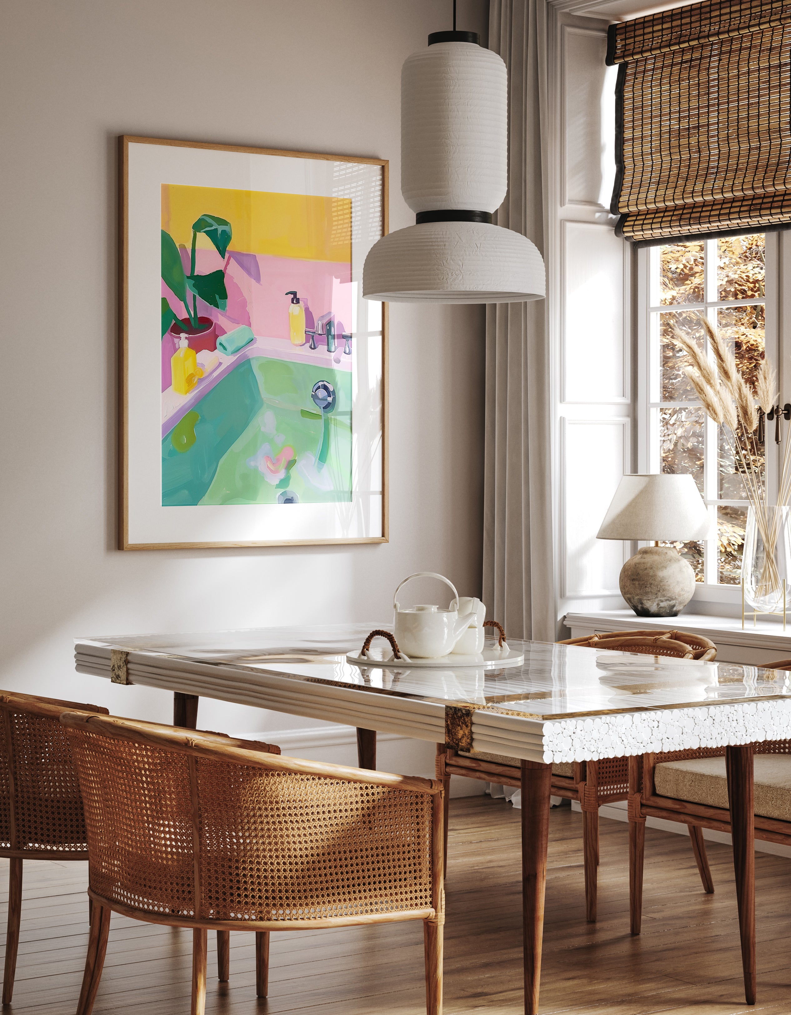 Pastel Relaxation Bath Art Print