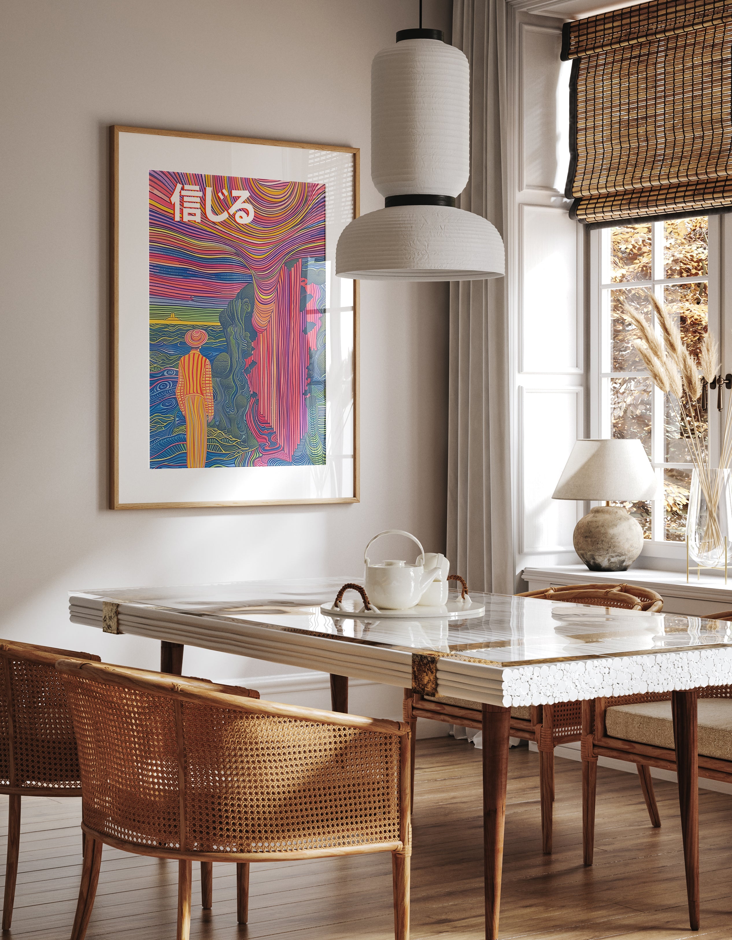 Surreal Psychedelic Landscape Print