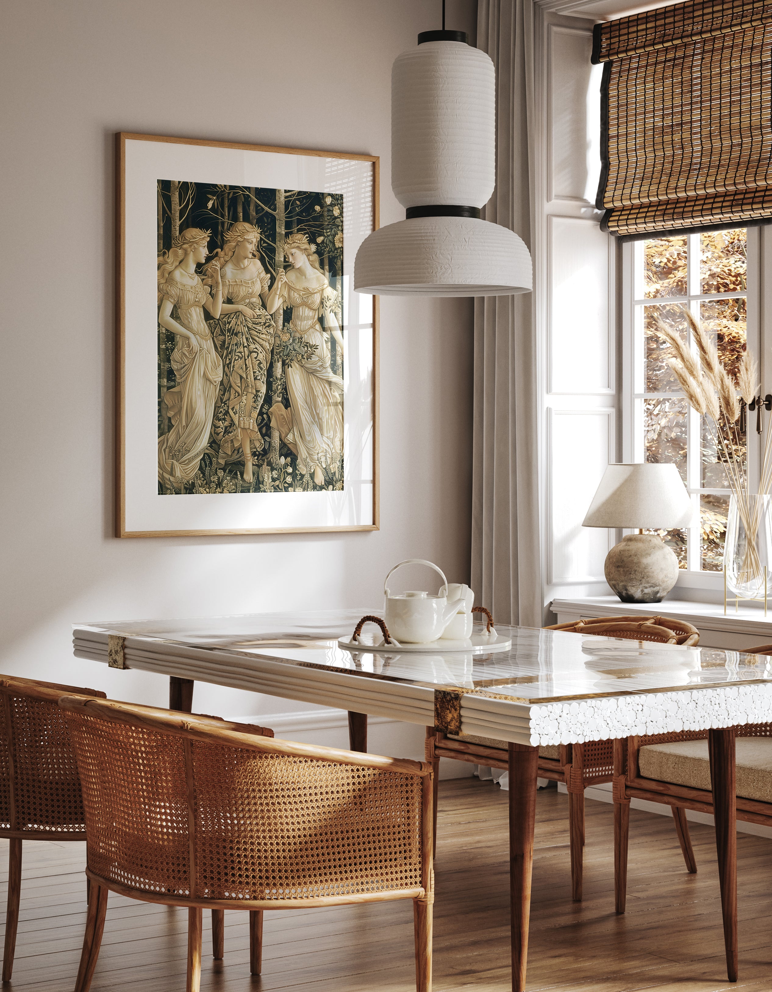 Ethereal Three Graces Mythology Print