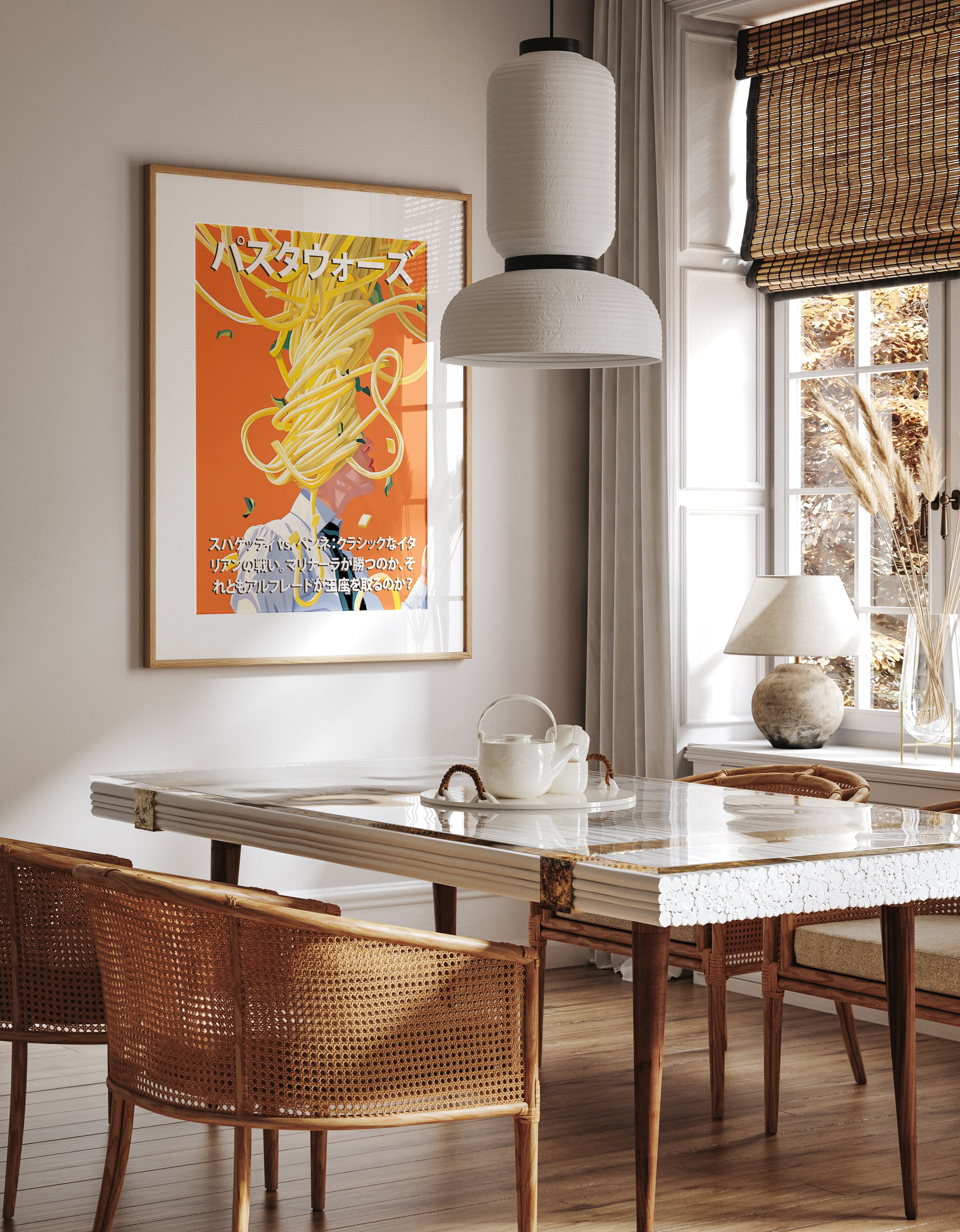 Surreal Pasta Battle Art Print