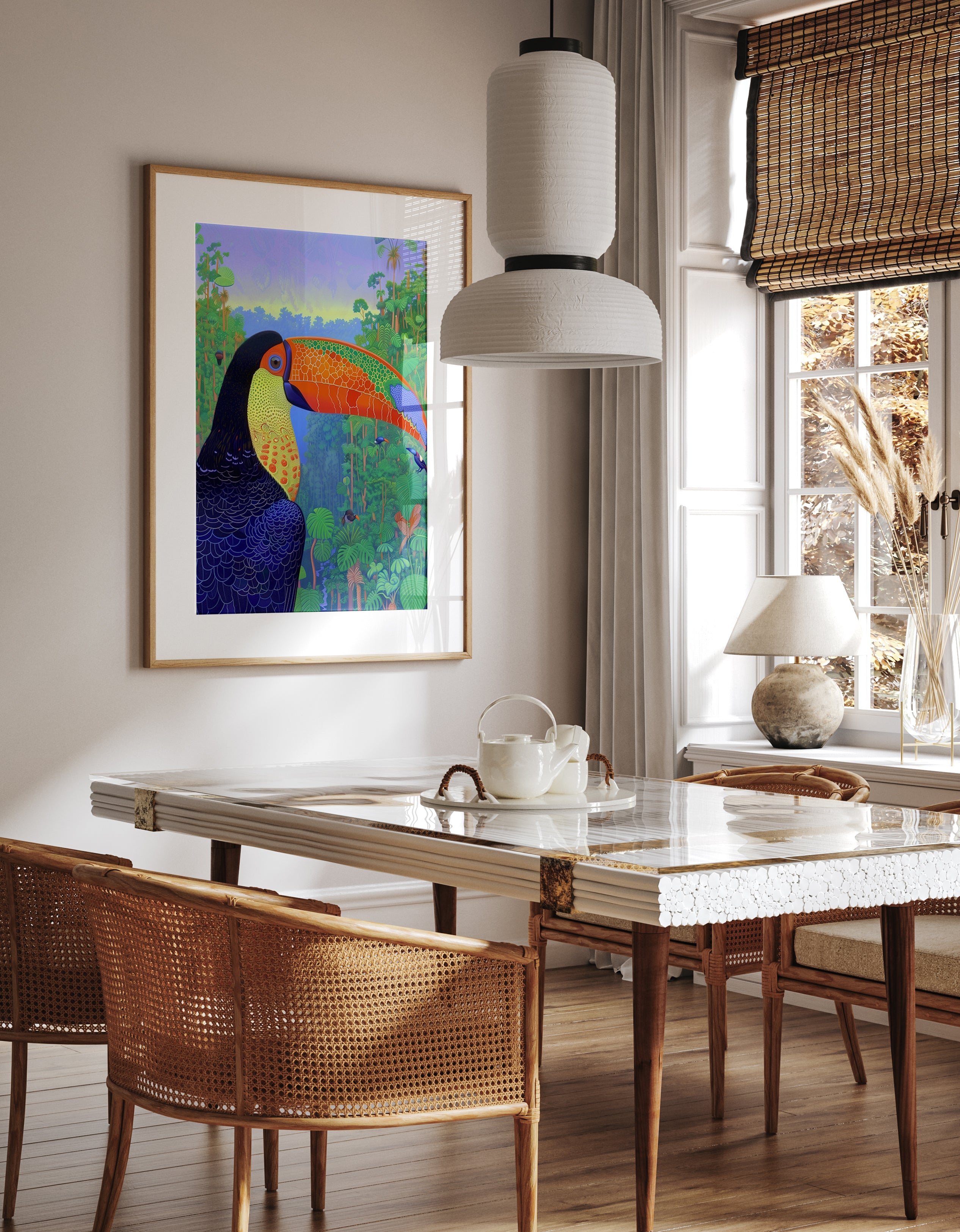 Vibrant Rainforest Toucan Print