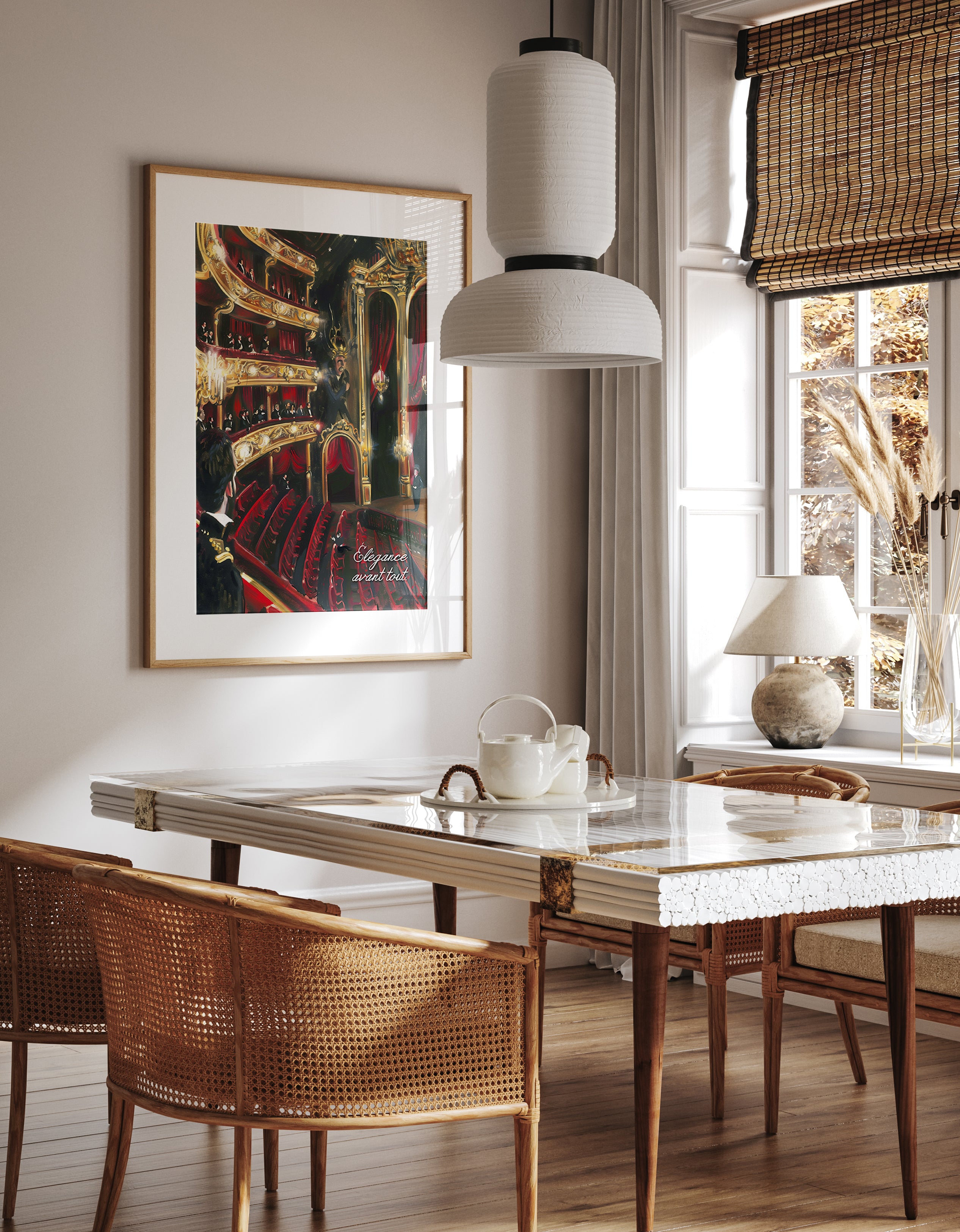 Opulent Grand Theater Vintage Opera House Print