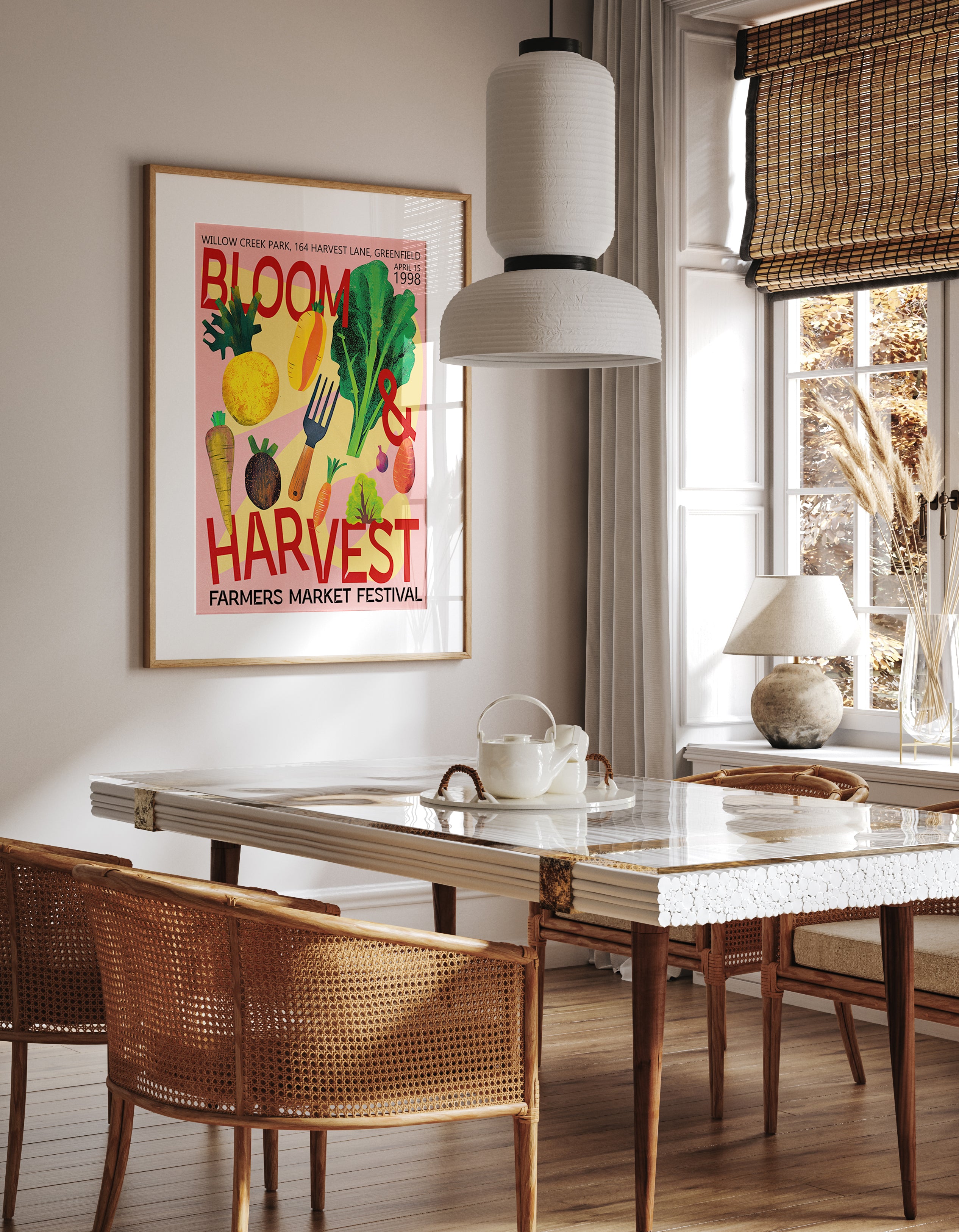 Bloom Harvest Festival Graphic Veggie Print