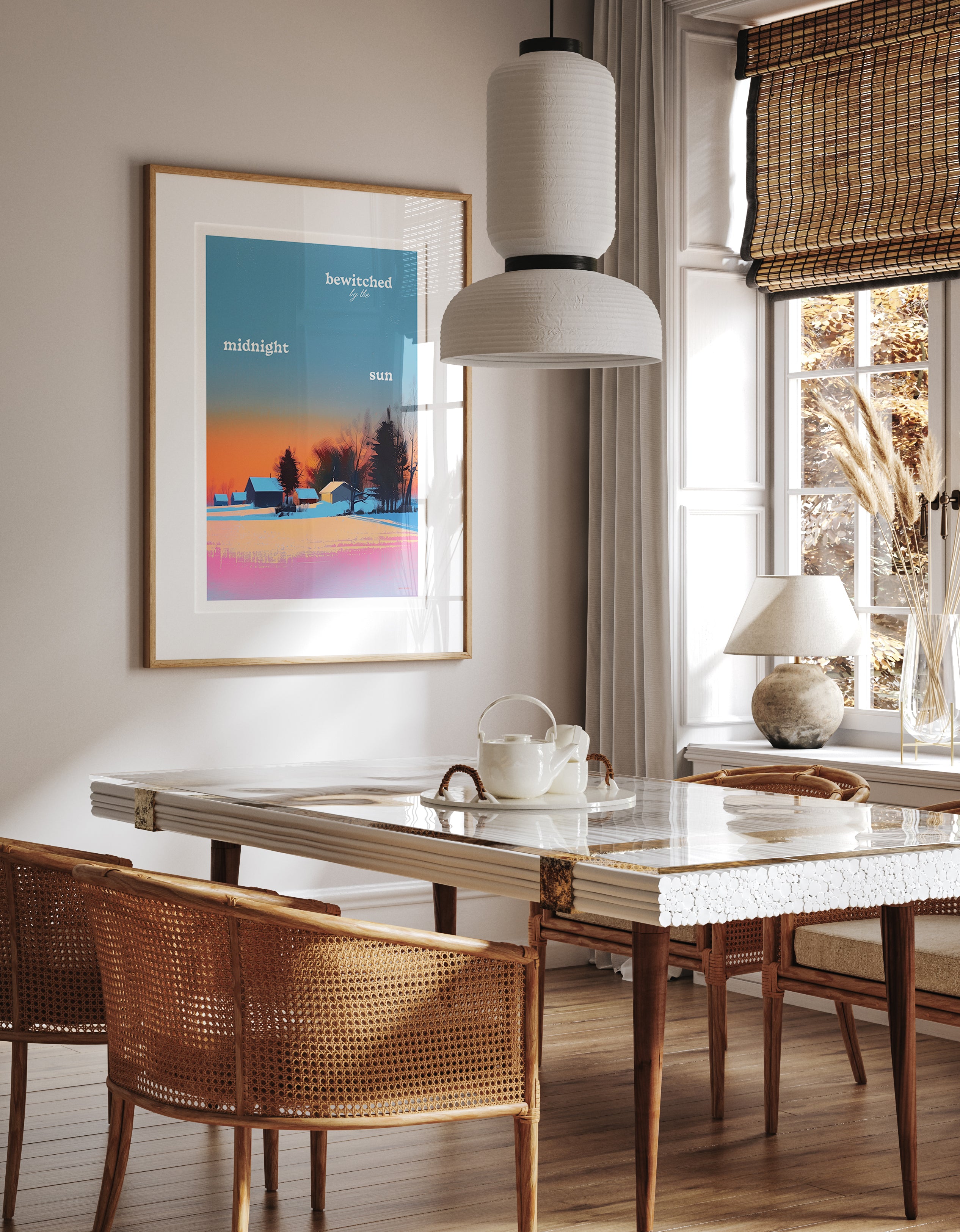 Midnight Sun Twilight Landscape Print