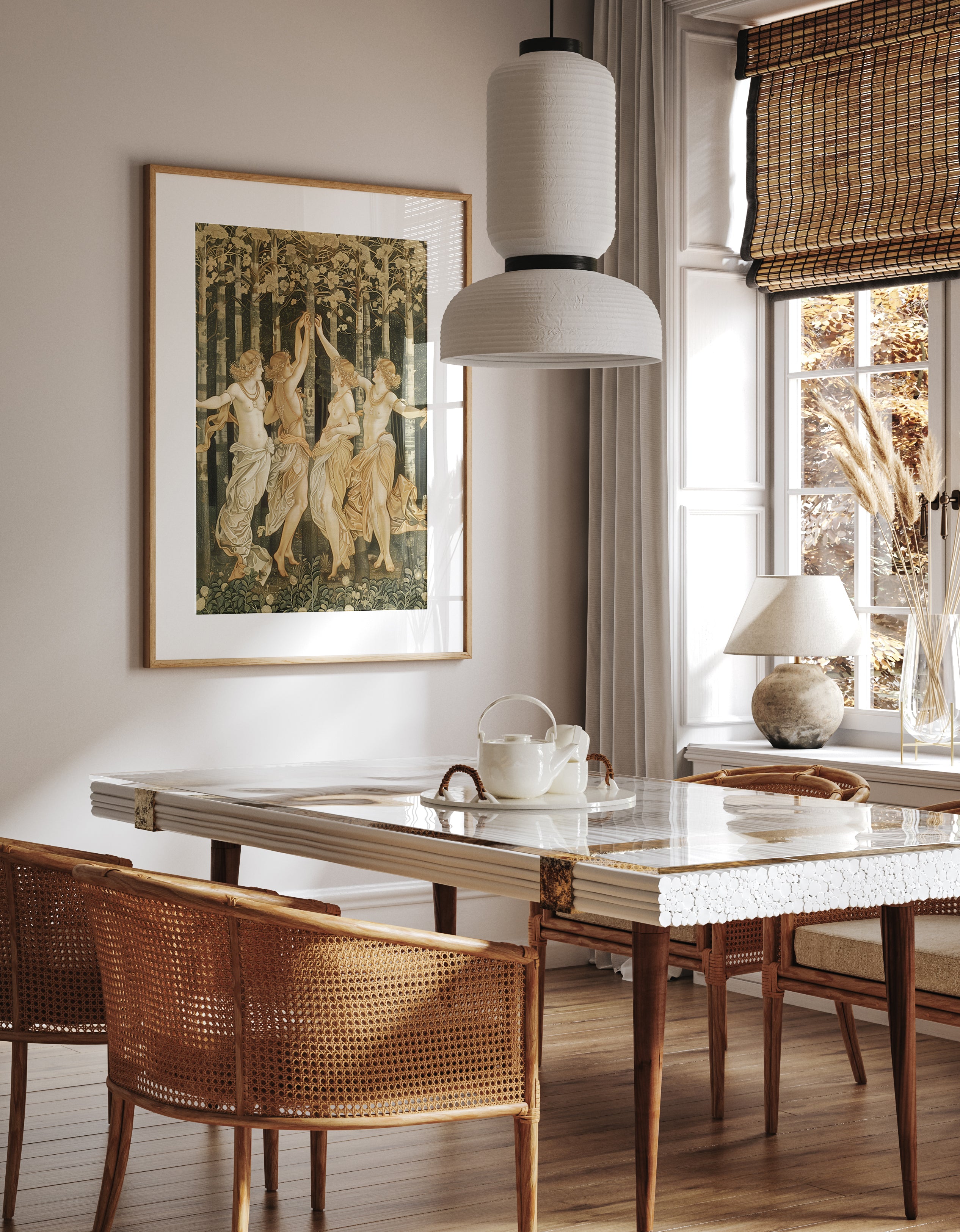 The Dancing Nymphs Classical Art Print