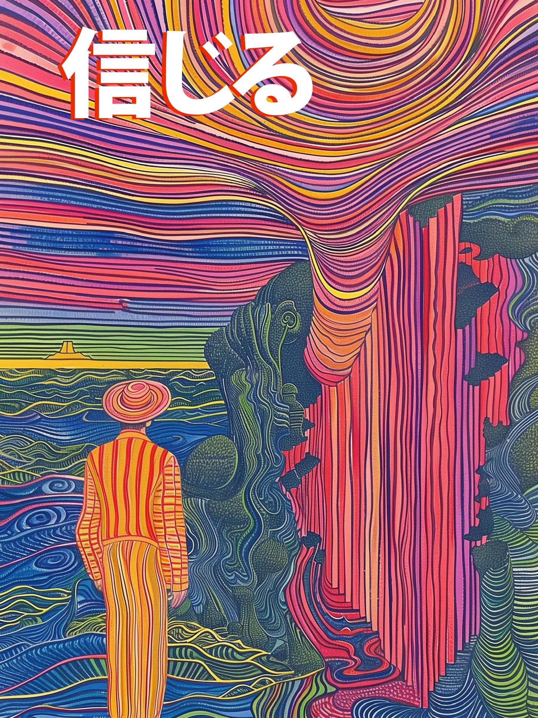 Surreal Psychedelic Landscape Print