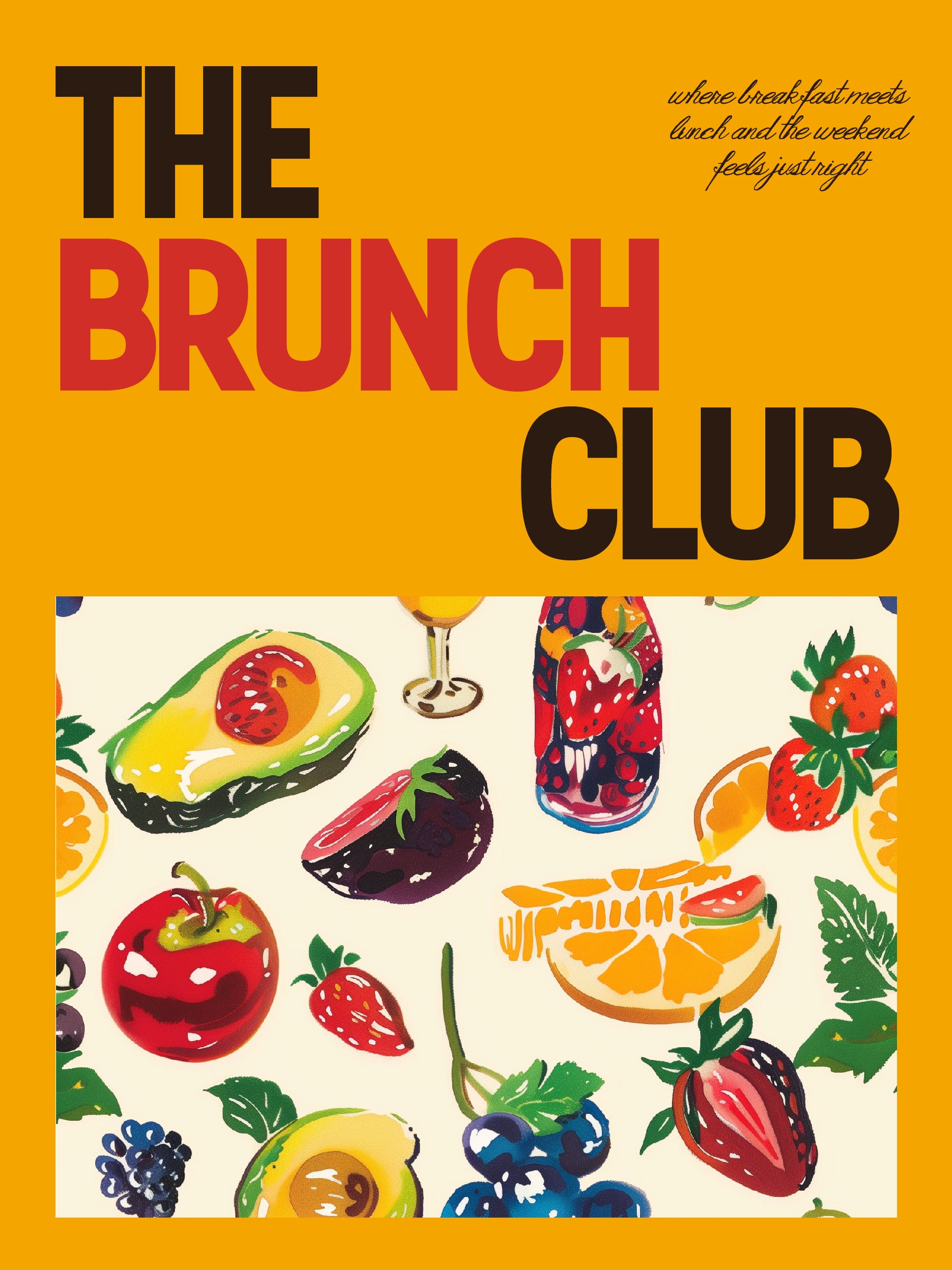 The Brunch Club Kitchen Wall Art Print