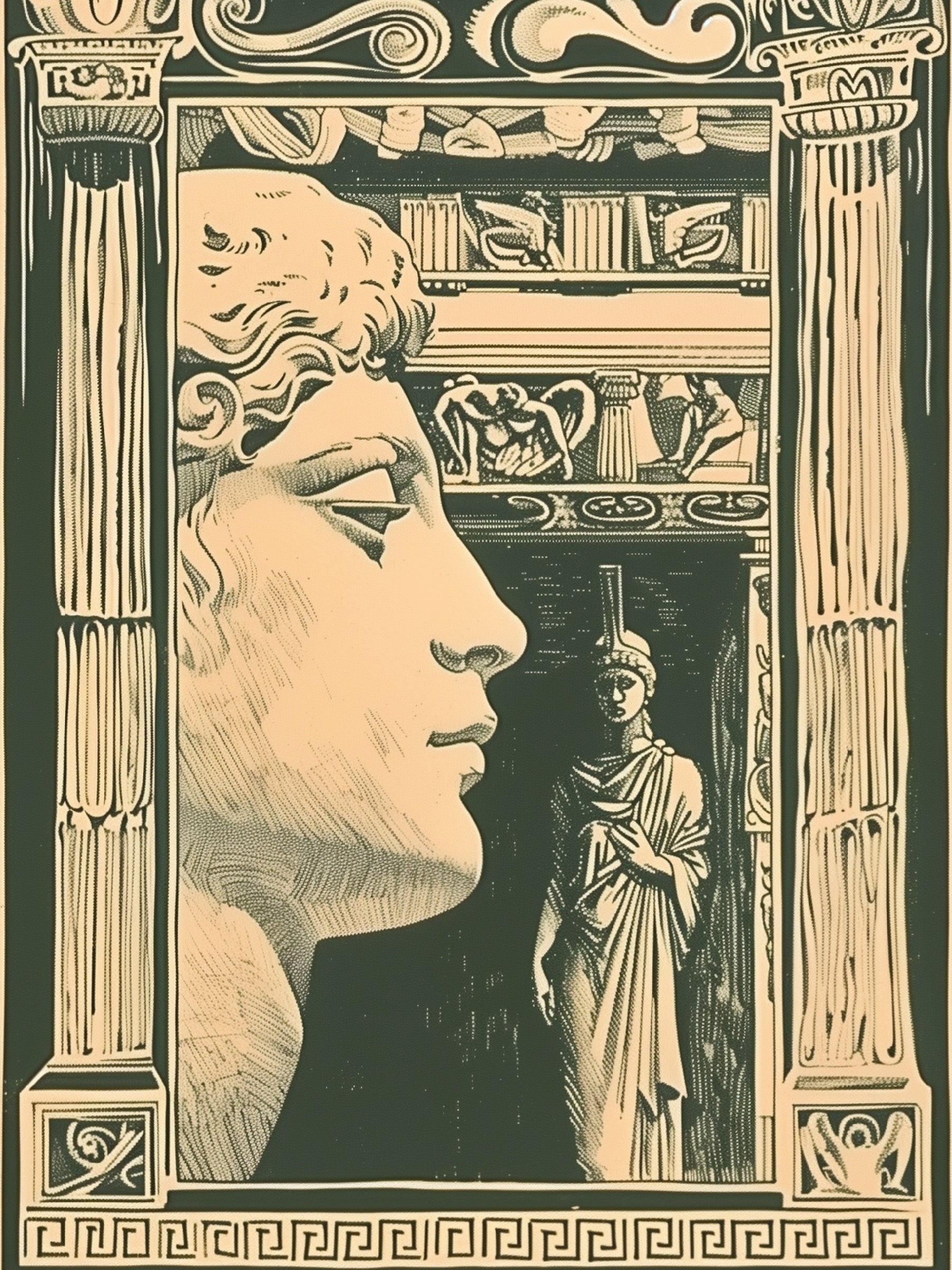 Classical Greek Statue Art Print