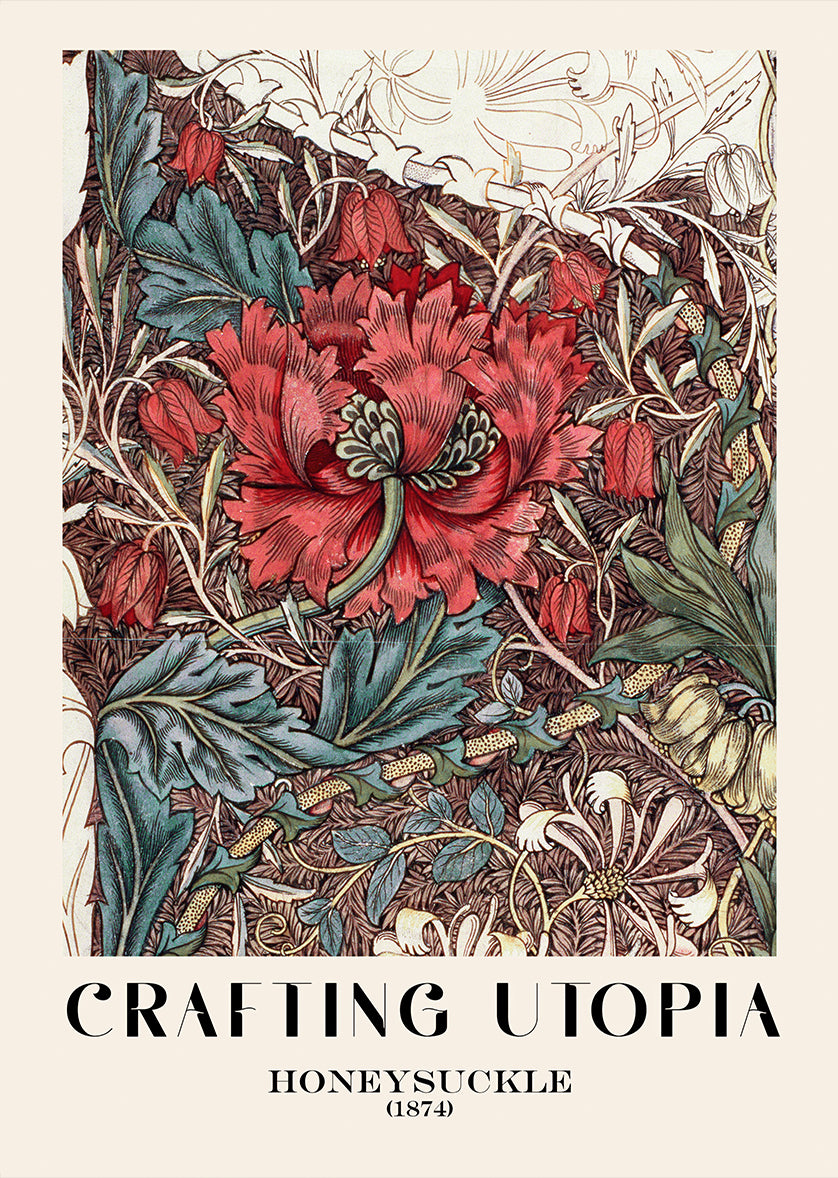 Impression d'art sur le chèvrefeuille de Crafting Utopia
