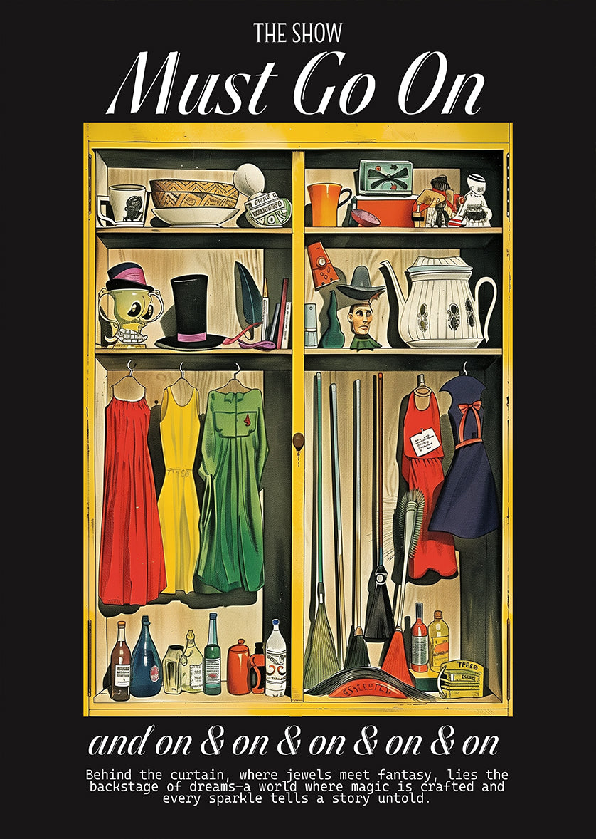 Theatrical Backstage Magic Costume Storage Art Print