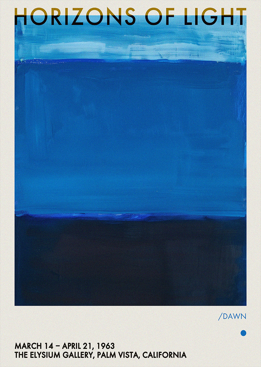 Horizons Of Light Minimal Abstract Color Print