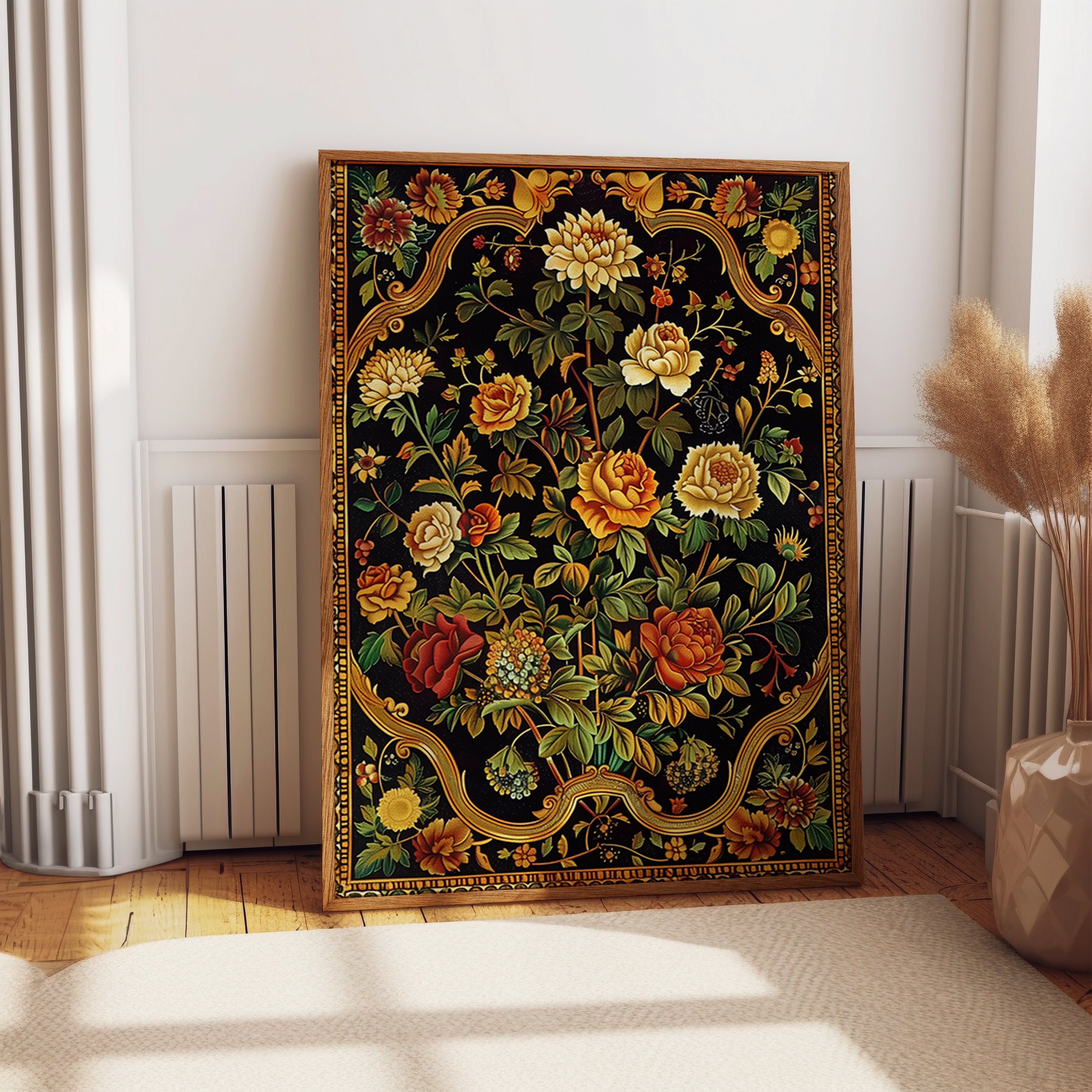 Baroque Floral Elegance Print