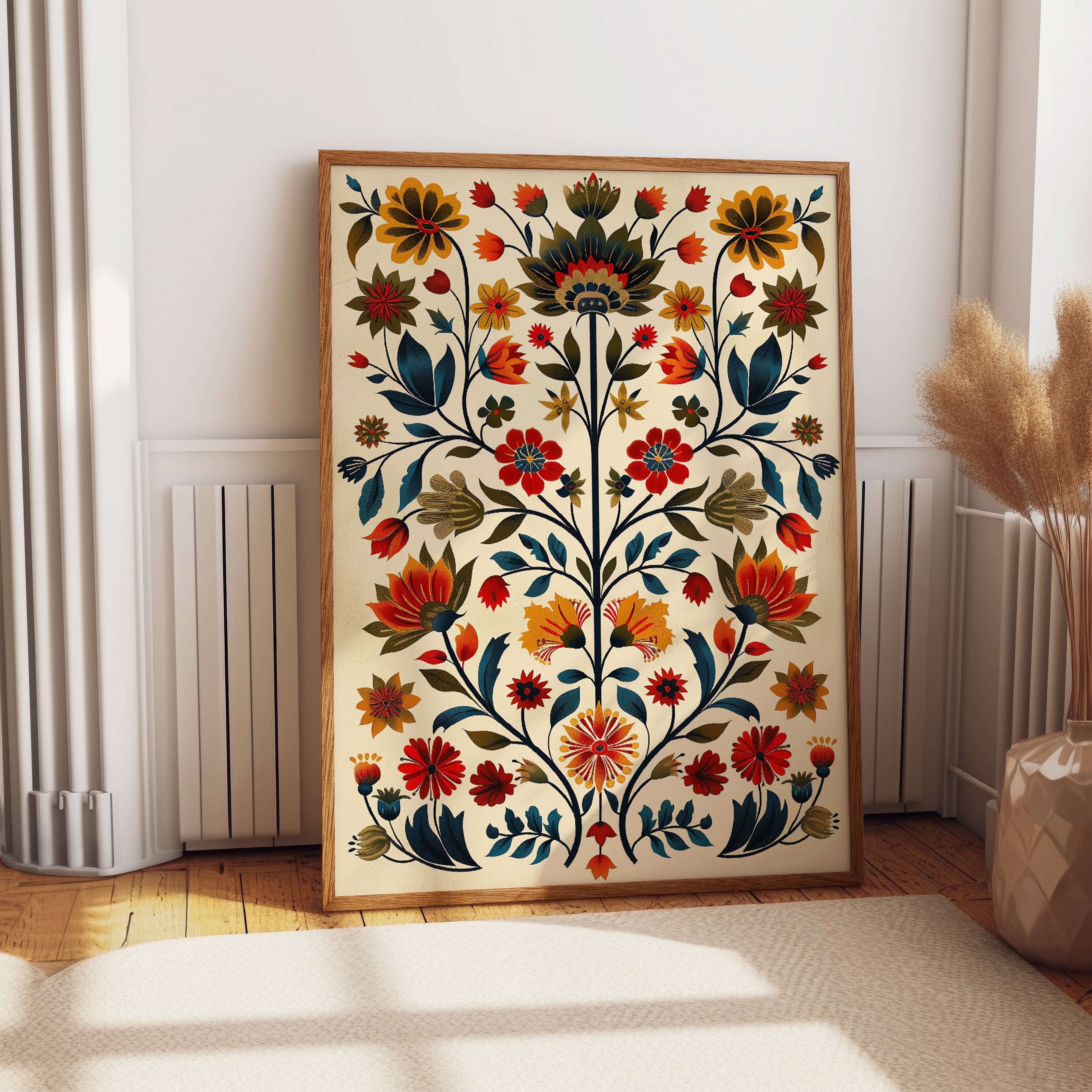 Botanischer Blumen-Kunstdruck