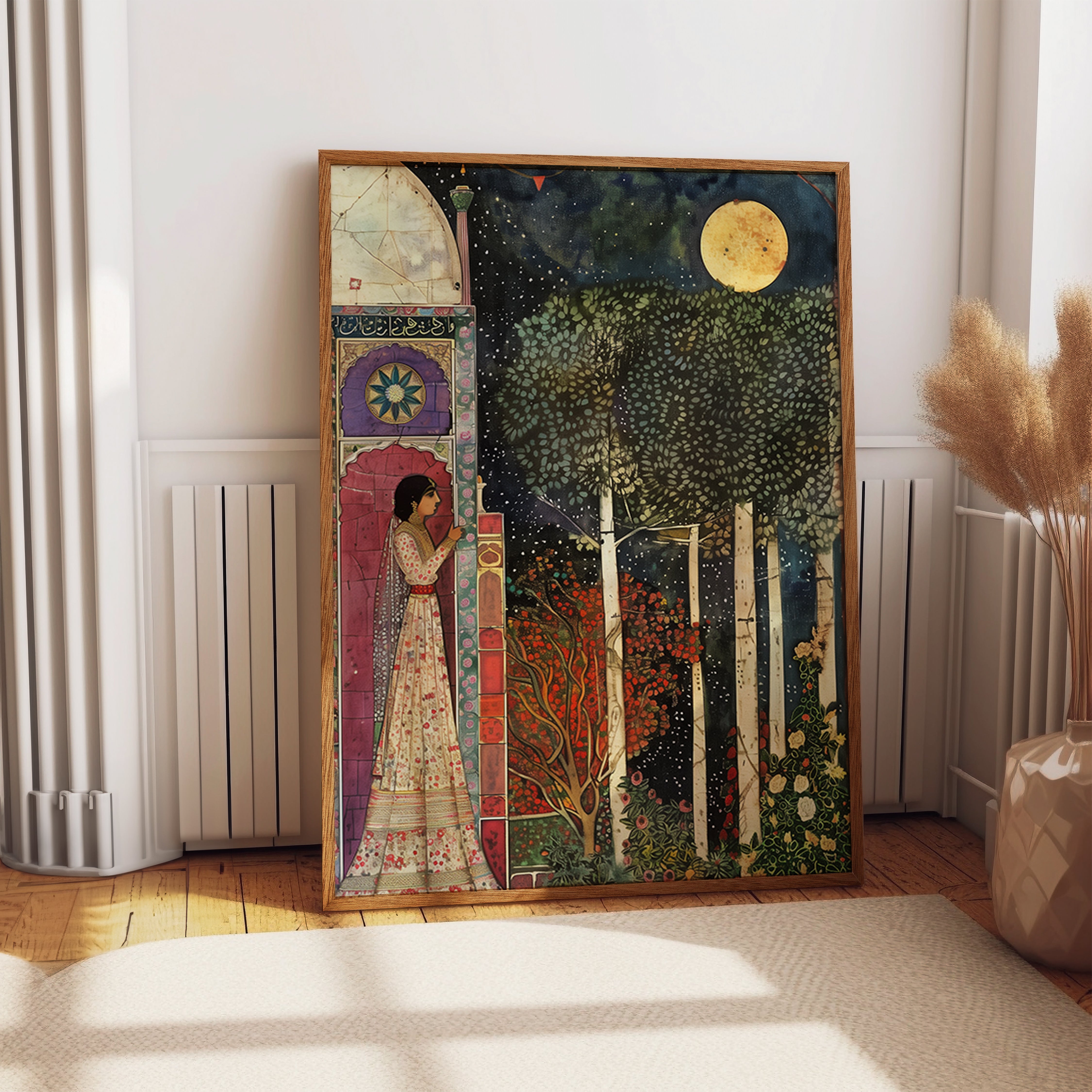 Moonlit Persian Garden Art Print